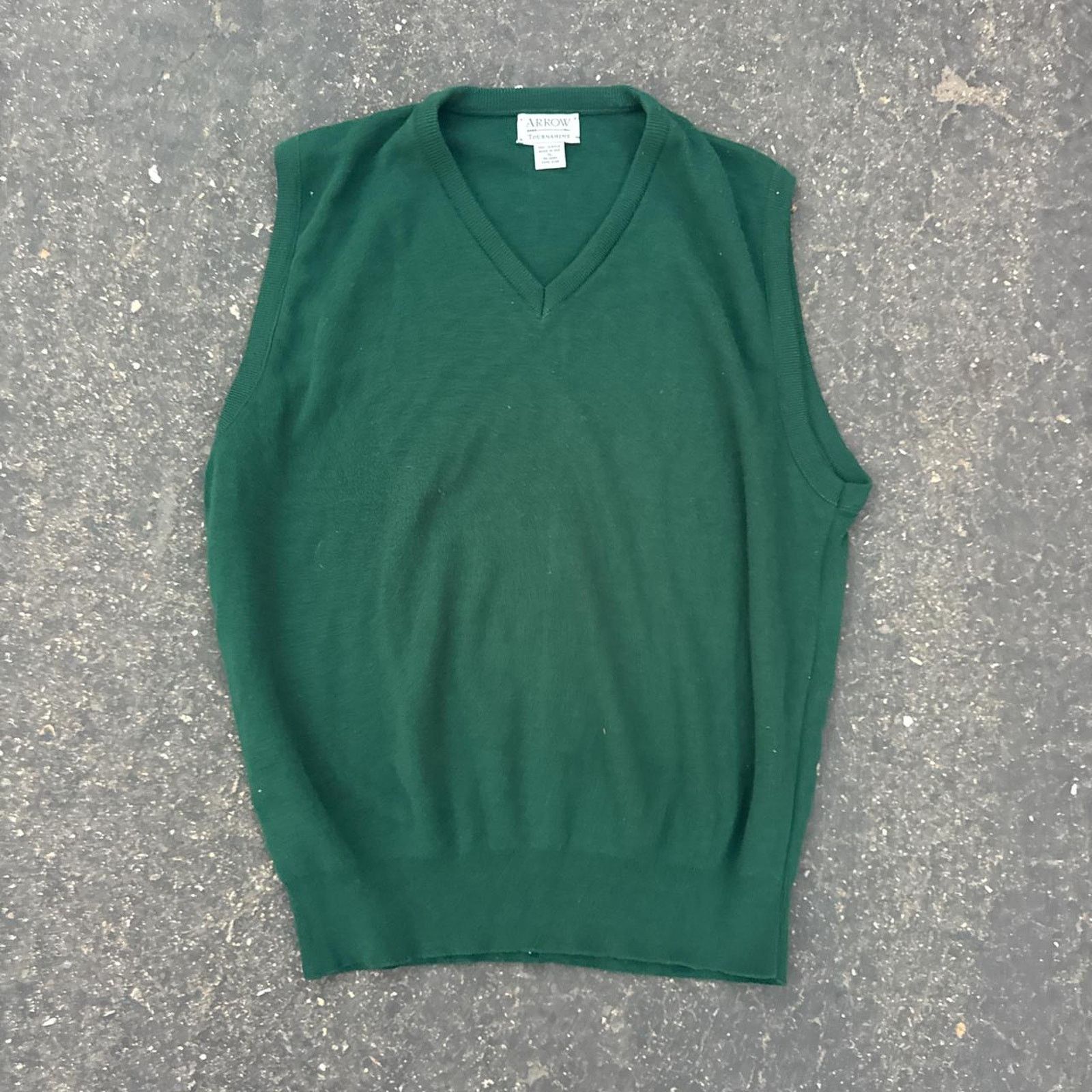 Arrow Vintage 80s Golf Arrow Knit Sweater Vest Size XL Size US XL / EU 56 / 4 - 1 Thumbnail