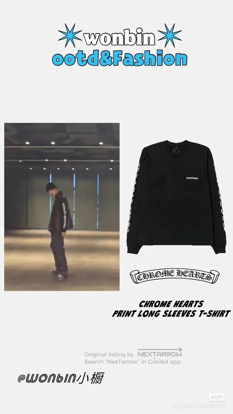 Chrome Hearts CHROME HEARTS Size M Sanskrit logo long sleeve Size US M / EU 48-50 / 2 - 9 Thumbnail