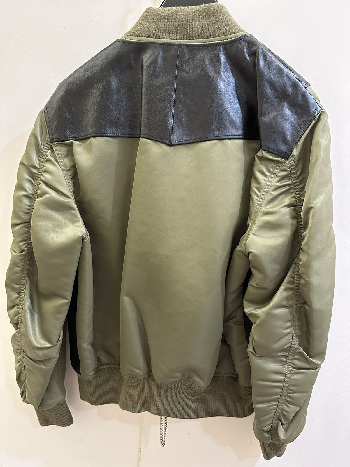 Celine × Hedi Slimane Celine Leather and Nylon MA-1 Bomber Size: 50 Size US M / EU 48-50 / 2 - 8 Thumbnail