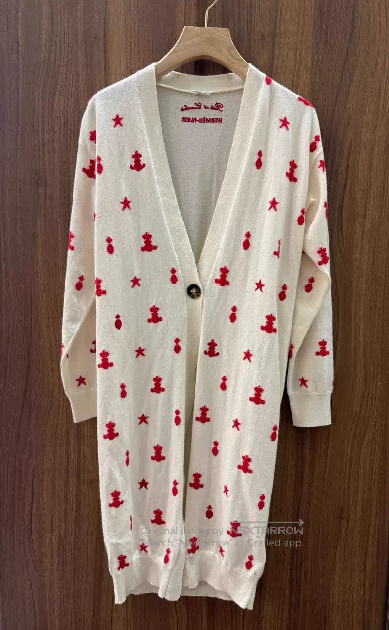Hermes Hermes Long Cardigan Knit Sweater Size XS / US 0-2 / IT 36-38 - 1 Thumbnail