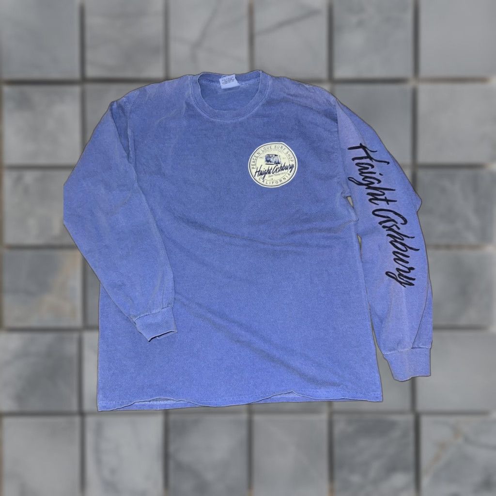 Vintage VINTAGE California Surfer Long Sleeve Shirt Blue L Mens 20x27 USA California Surf Shirt Size US L / EU 52-54 / 3 - 1 Thumbnail