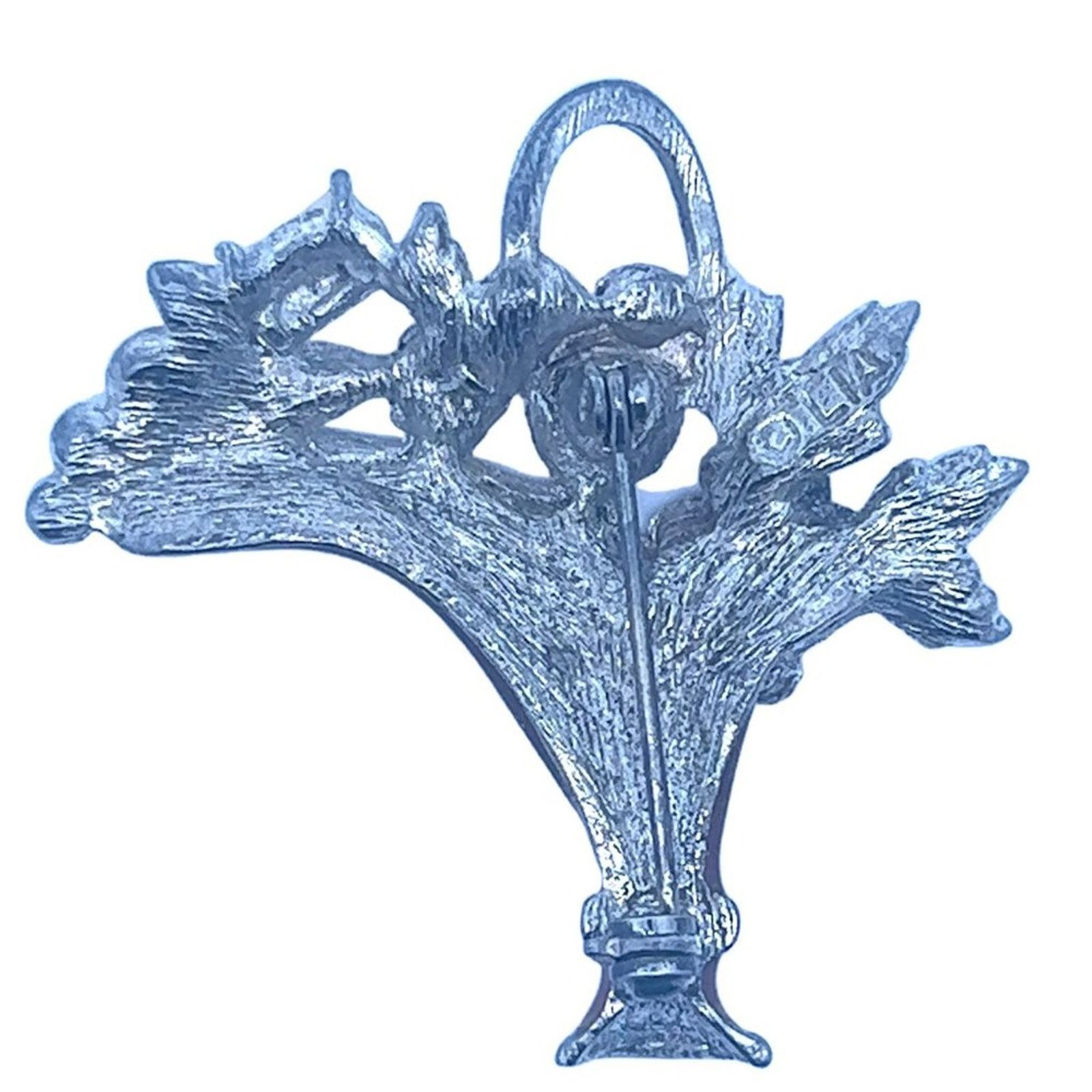 & Other Stories Vintage - Signed - Lia Sophia Basket with Fruit Brooch Size ONE SIZE - 2 Thumbnail