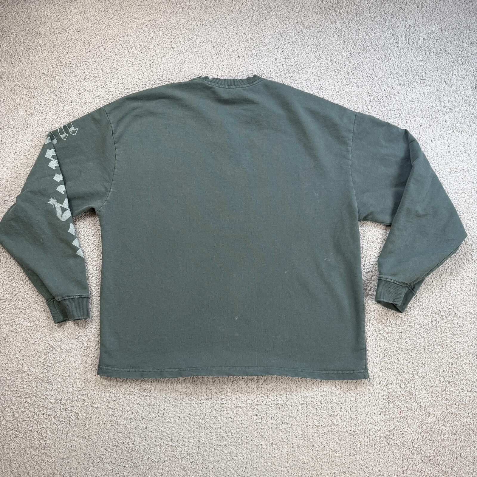 YoungLA YoungLA Long Sleeve Shirt Mens M Boxy Streetwear Gym Green Size US M / EU 48-50 / 2 - 2 Thumbnail