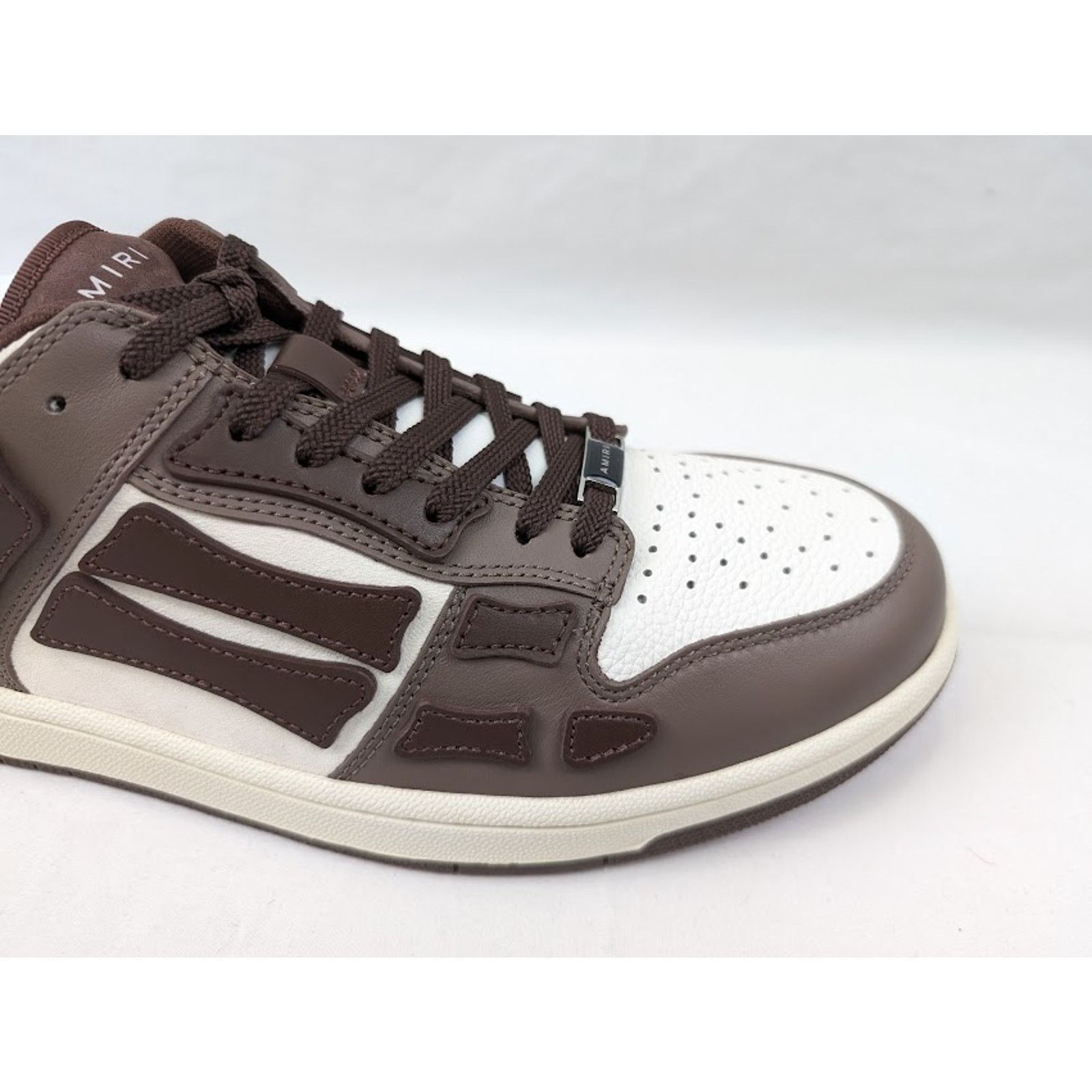 Amiri o1rshd1 Skelton Low-Top Sneakers in Brown Size US 9 / EU 42 - 3 Thumbnail