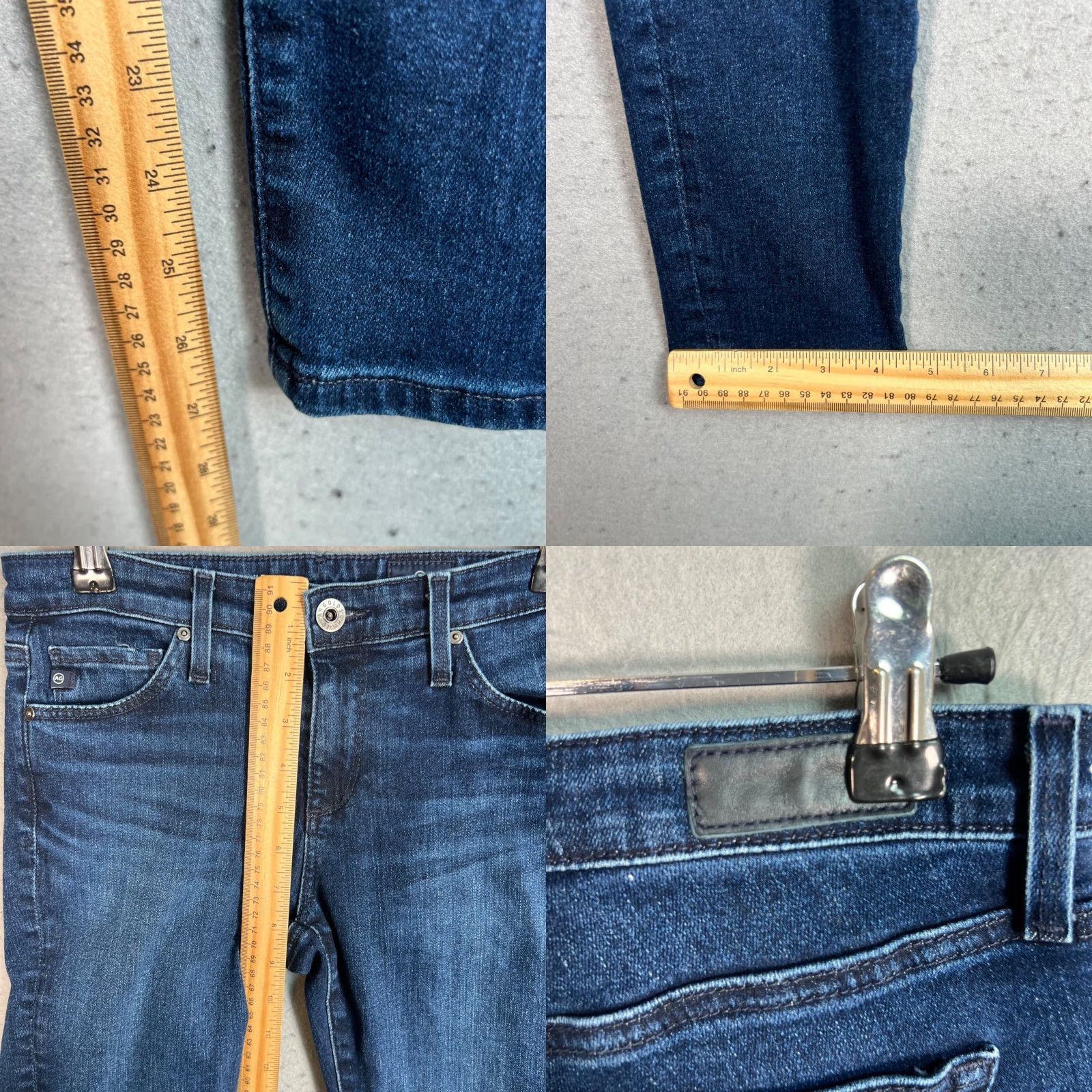 Vintage AG Adriano Goldschmied The Legging Ankle Skinny Jeans Dark Wash Womens Size 26 Size 26" / US 2 / IT 38 - 8 Thumbnail
