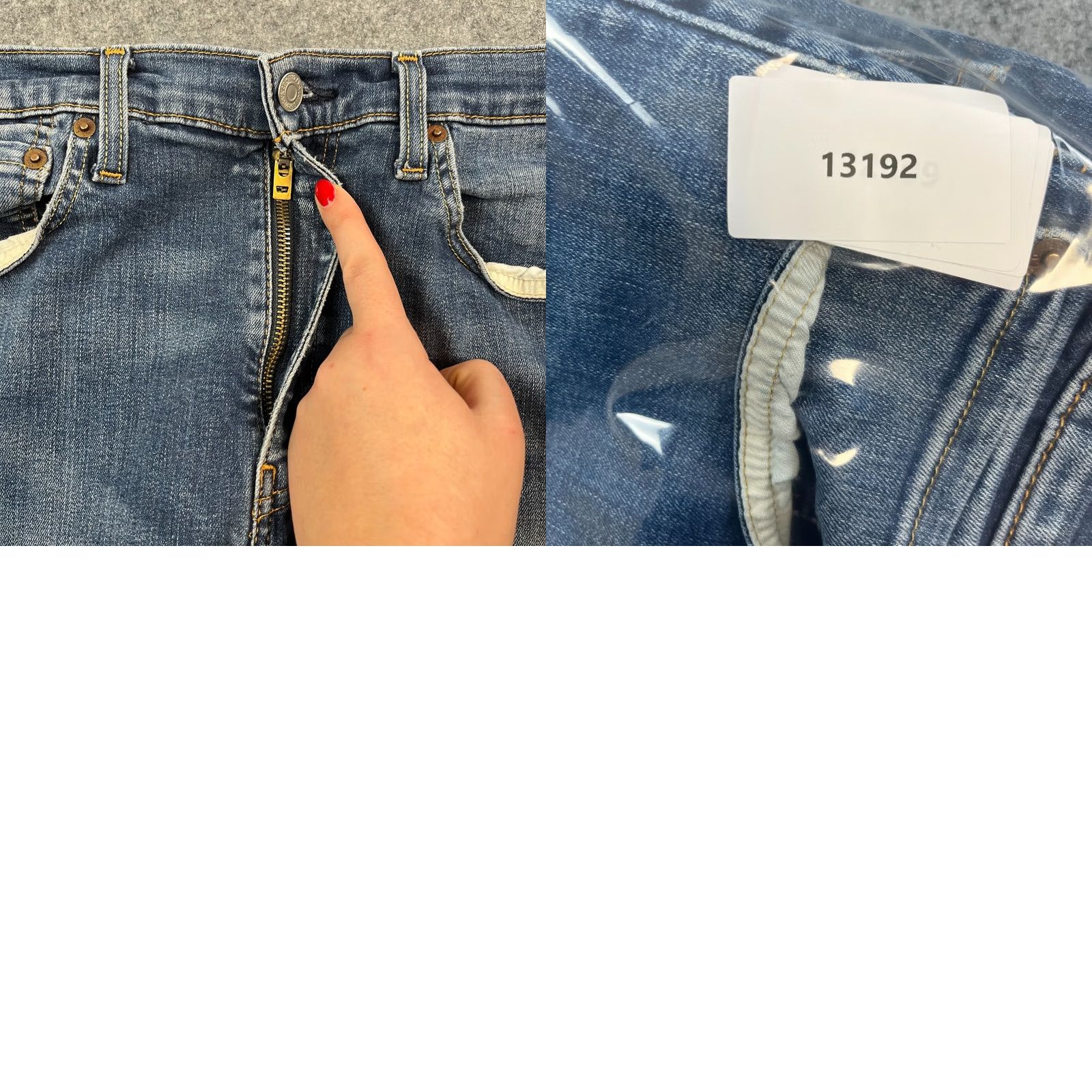 Levi's Levi's 512 Jeans Slim Skinny 34 34 Blue Mid Wash Fades Whiskers Stretch Denim Male Mens Size US 34 / EU 50 - 9 Thumbnail