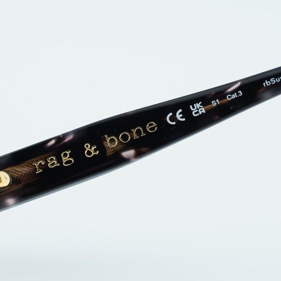 Rag & Bone Rag & Bone RNB1078/S 0807 9O Sunglasses Black Frame Size ONE SIZE - 7 Thumbnail