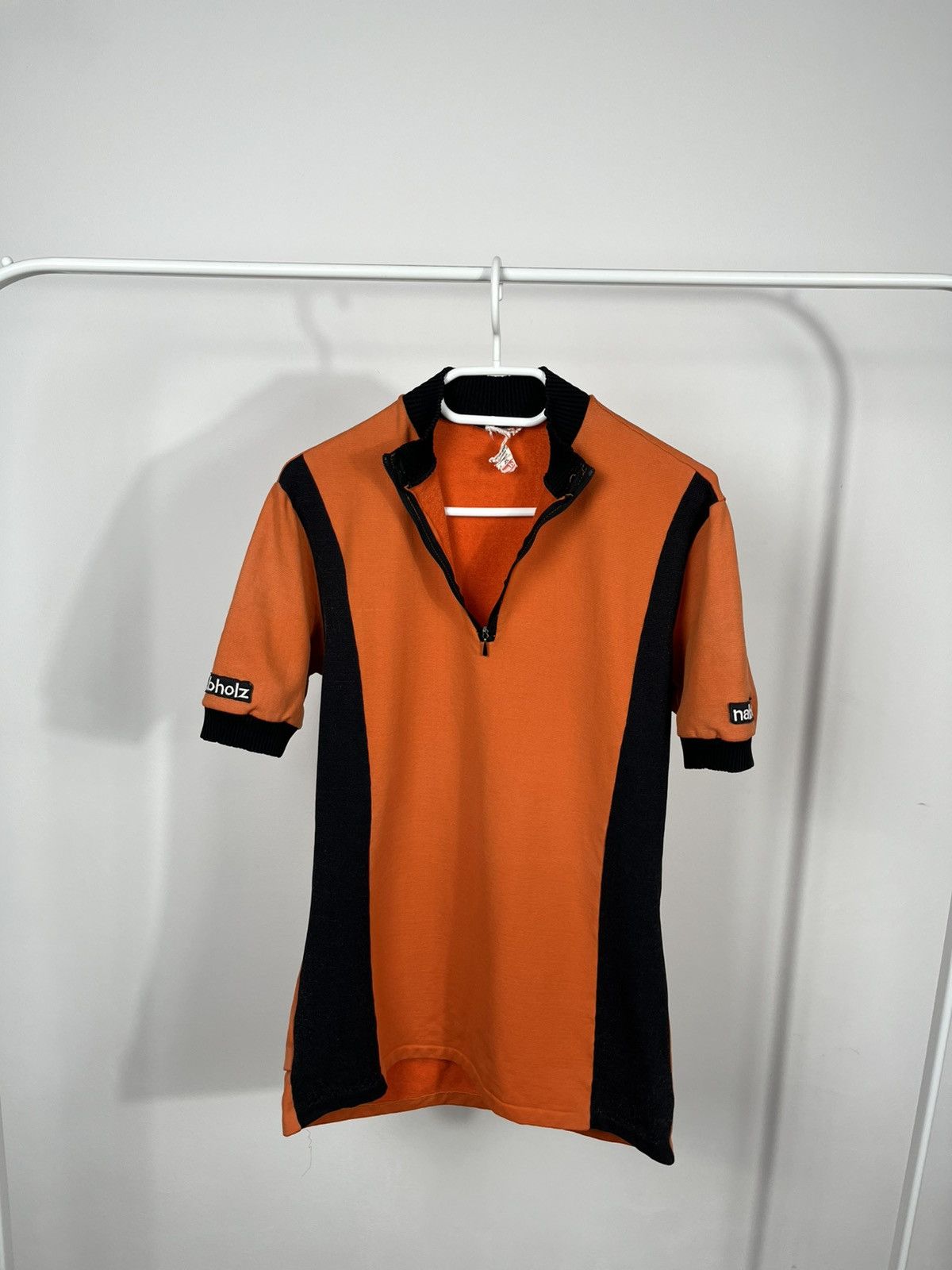 Other Vintage Nabholz Cycling Jersey Orange Black Zip-Up Retro Fit Size US M / EU 48-50 / 2 - 10 Thumbnail