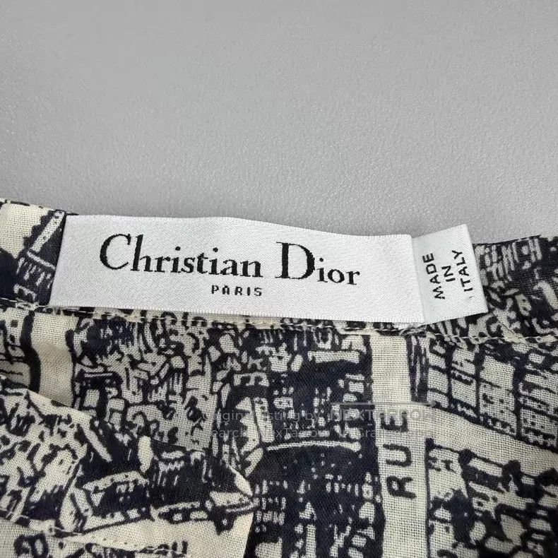 Dior Dior Beige, white and black city map short front and long Size XS / US 0-2 / IT 36-38 - 5 Thumbnail