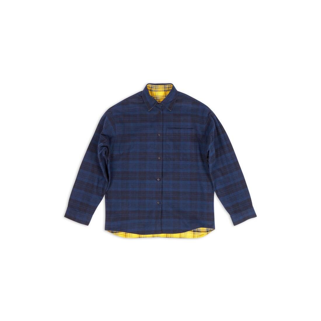 Balenciaga o1w1db10425 Reversible Shirt in Multicolor Size US M / EU 48-50 / 2 - 3 Thumbnail