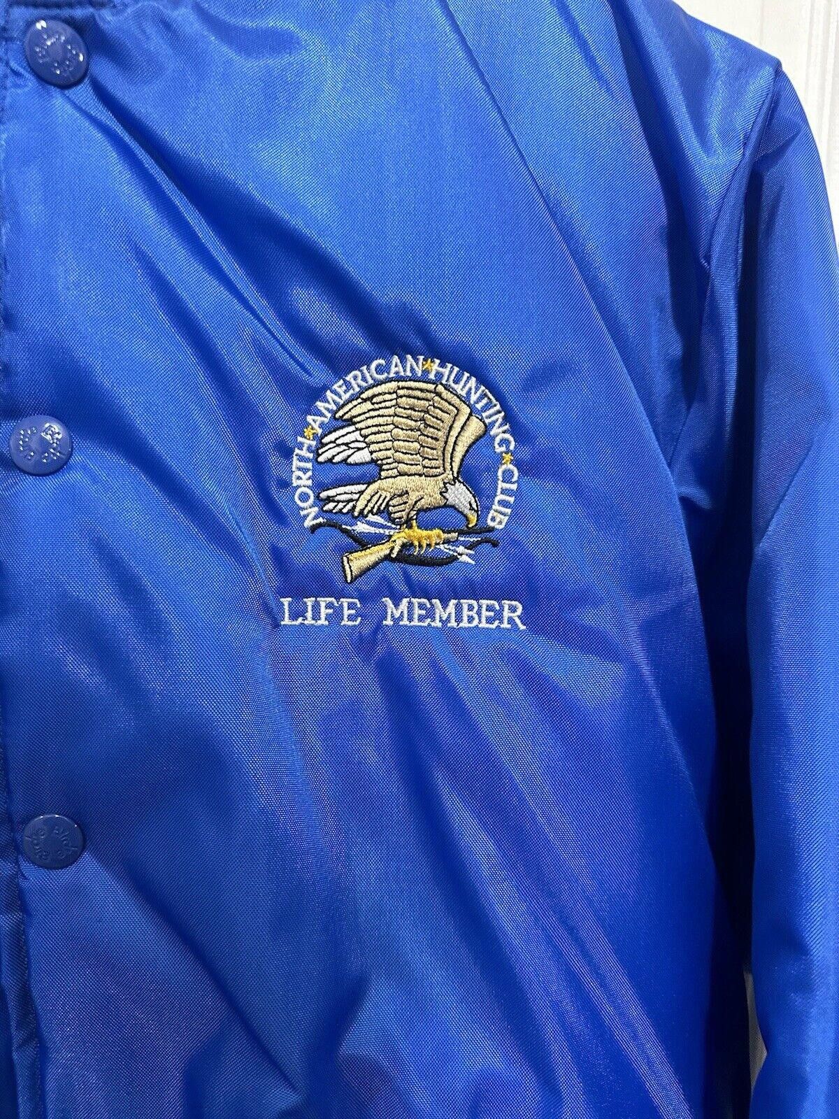Other Vintage Satin Bomber Jacket Men's Medium Blue Varsity Size US M / EU 48-50 / 2 - 3 Thumbnail