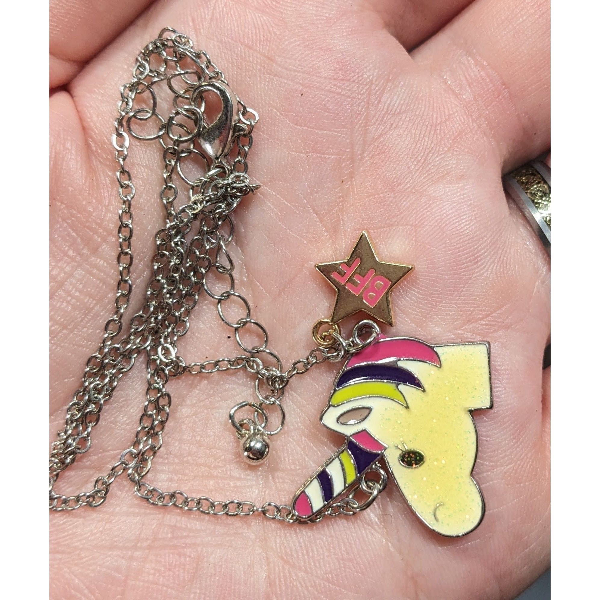 Other Glitter Unicorn BFF Pendant Necklace With Star Charm Size ONE SIZE - 3 Thumbnail