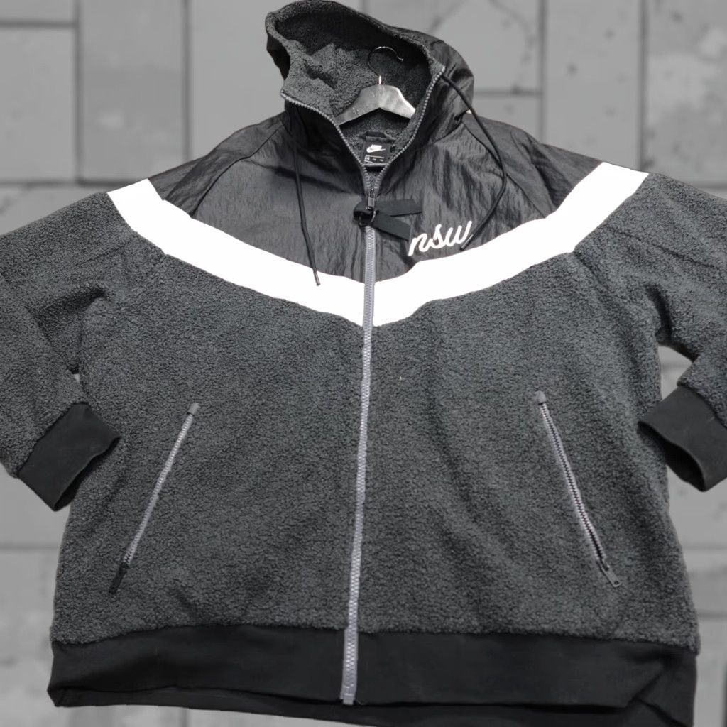 Nike × Stussy Nike x Stussy Windrunner half zip Jacket Black XXL