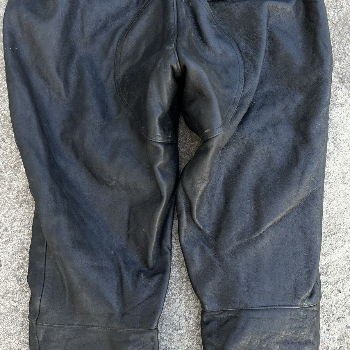 Vintage Vintage Moto Leather Pants Overalls Size 52 Polo Y2K 00s Size US 36 / EU 52 - 10 Thumbnail