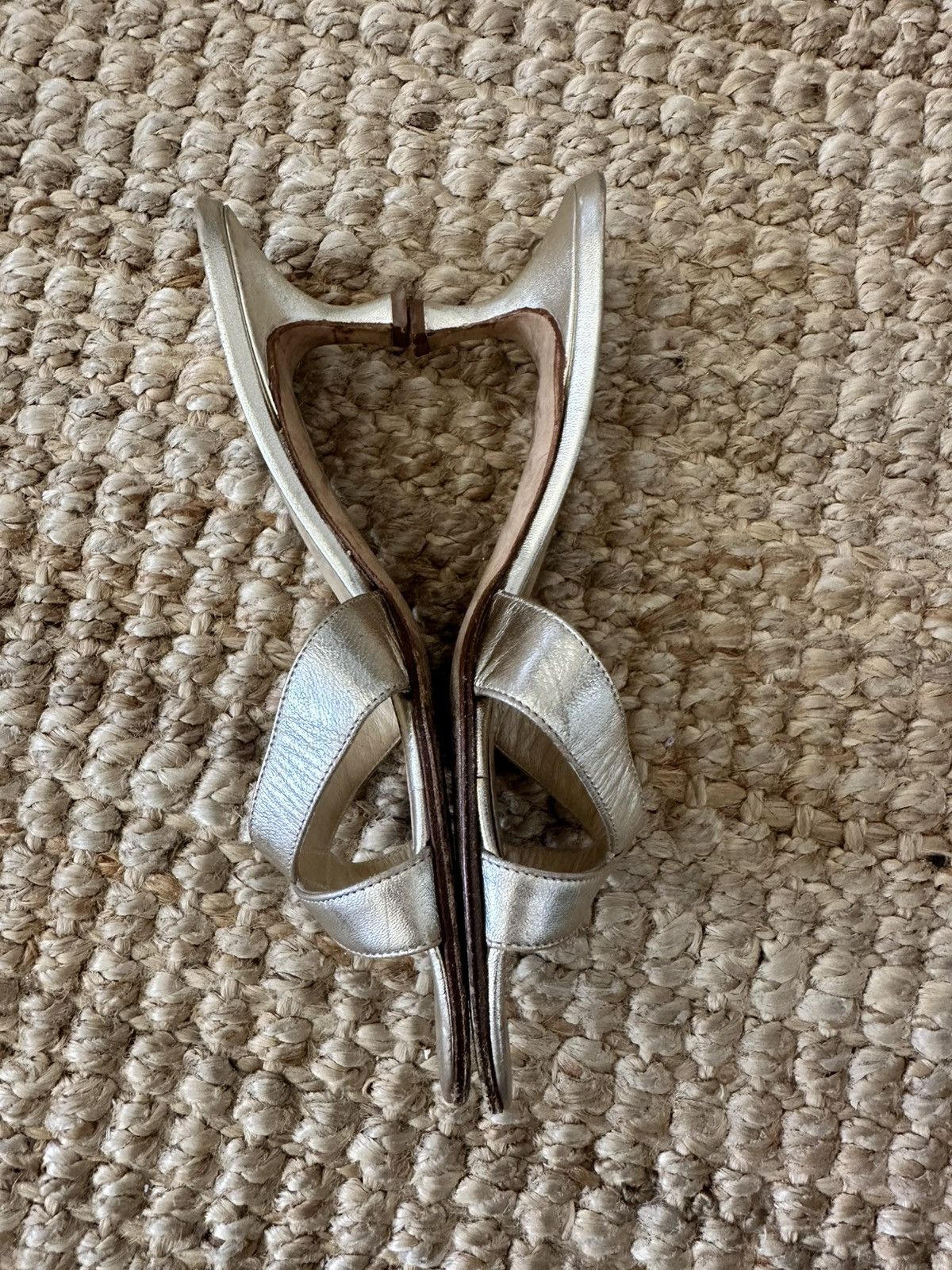 Other VERO CUOIO GOLD LEATHER WOMENS KITTEN HEEL SANDAL SIZE 36.5 Size US 6.5 / IT 36.5 - 3 Thumbnail