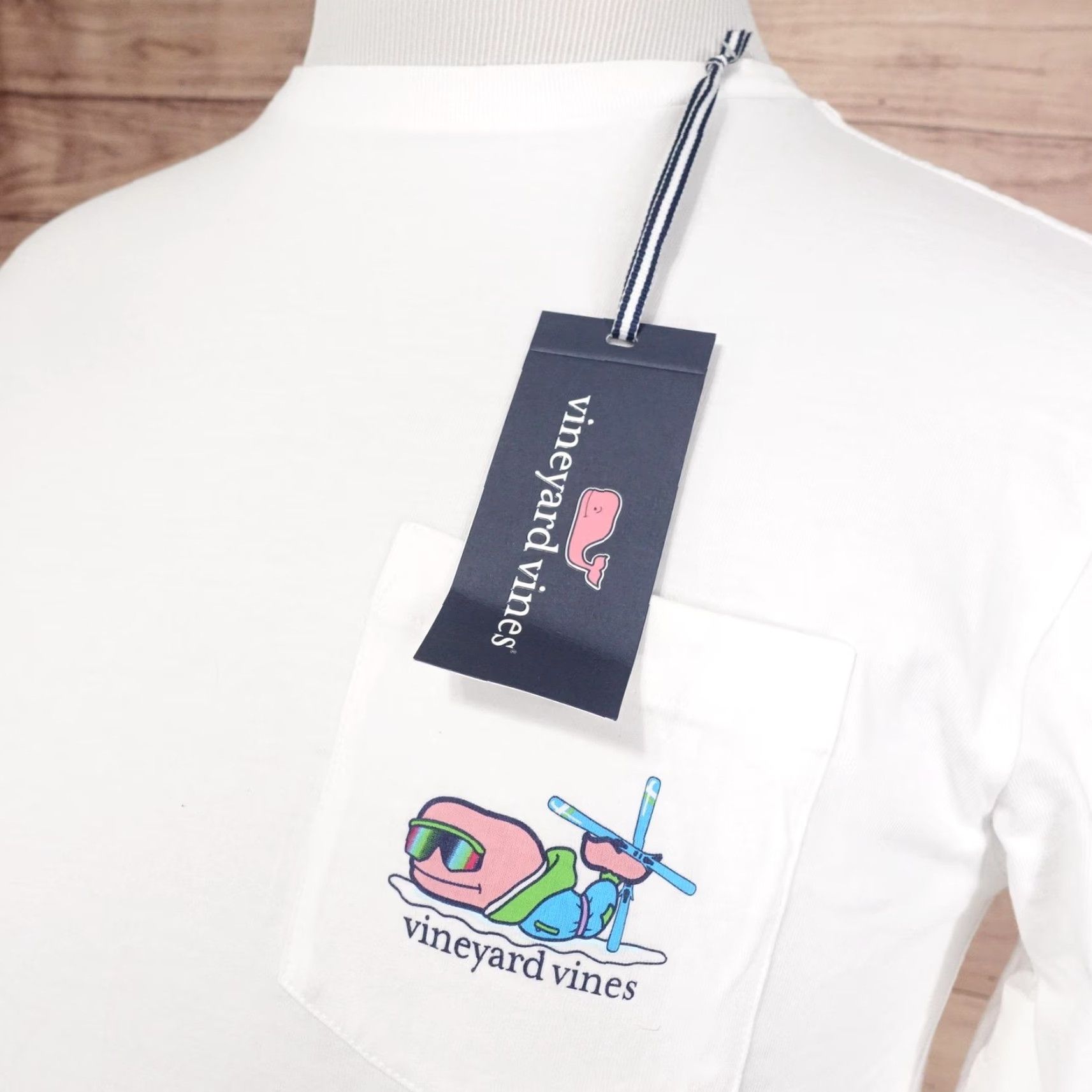 Vineyard Vines Vineyard Vines Shirt Mens XS White Graphic Pocket Long Sleeve Crew Neck Size US XS / EU 42 / 0 - 6 Thumbnail