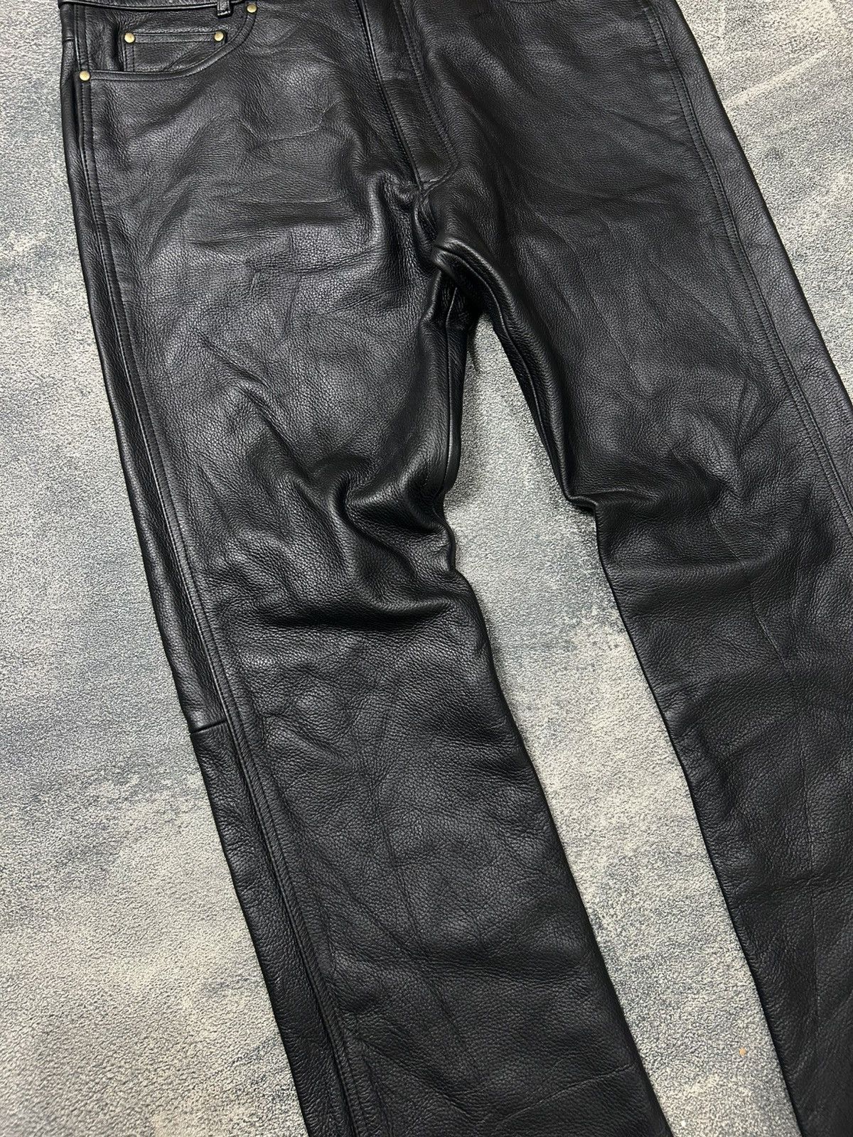 Japanese Brand Vintage rookie leathes pants Size US 36 / EU 52 - 3 Thumbnail