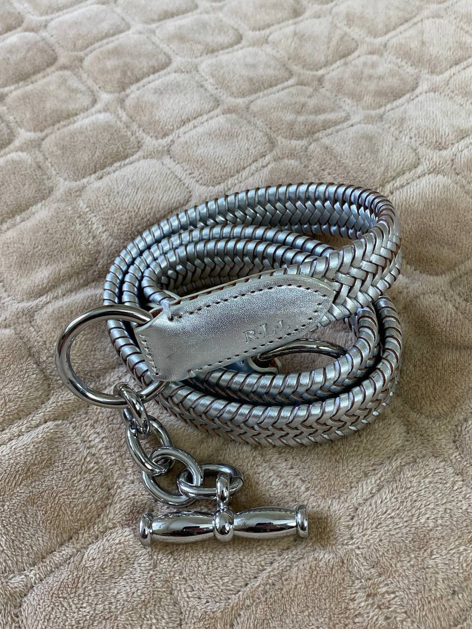 Lauren Ralph Lauren Lauren Ralph Lauren LRL Leather Chain Belt Size ONE SIZE - 1 Thumbnail