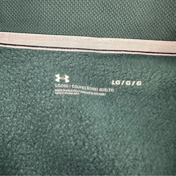 Under Armour Under Armour Cropped Green Pullover 1/4 Zip Sweatshirt Pullo Size L / US 10 / IT 46 - 5 Thumbnail