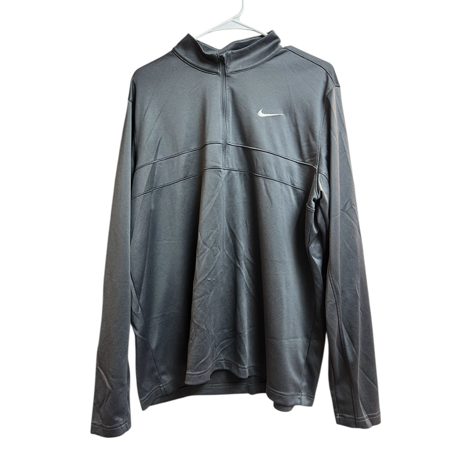 Nike Nike Men's Dri-Fit Half-Zip Pullover Gray Large Size US L / EU 52-54 / 3 - 1 Thumbnail
