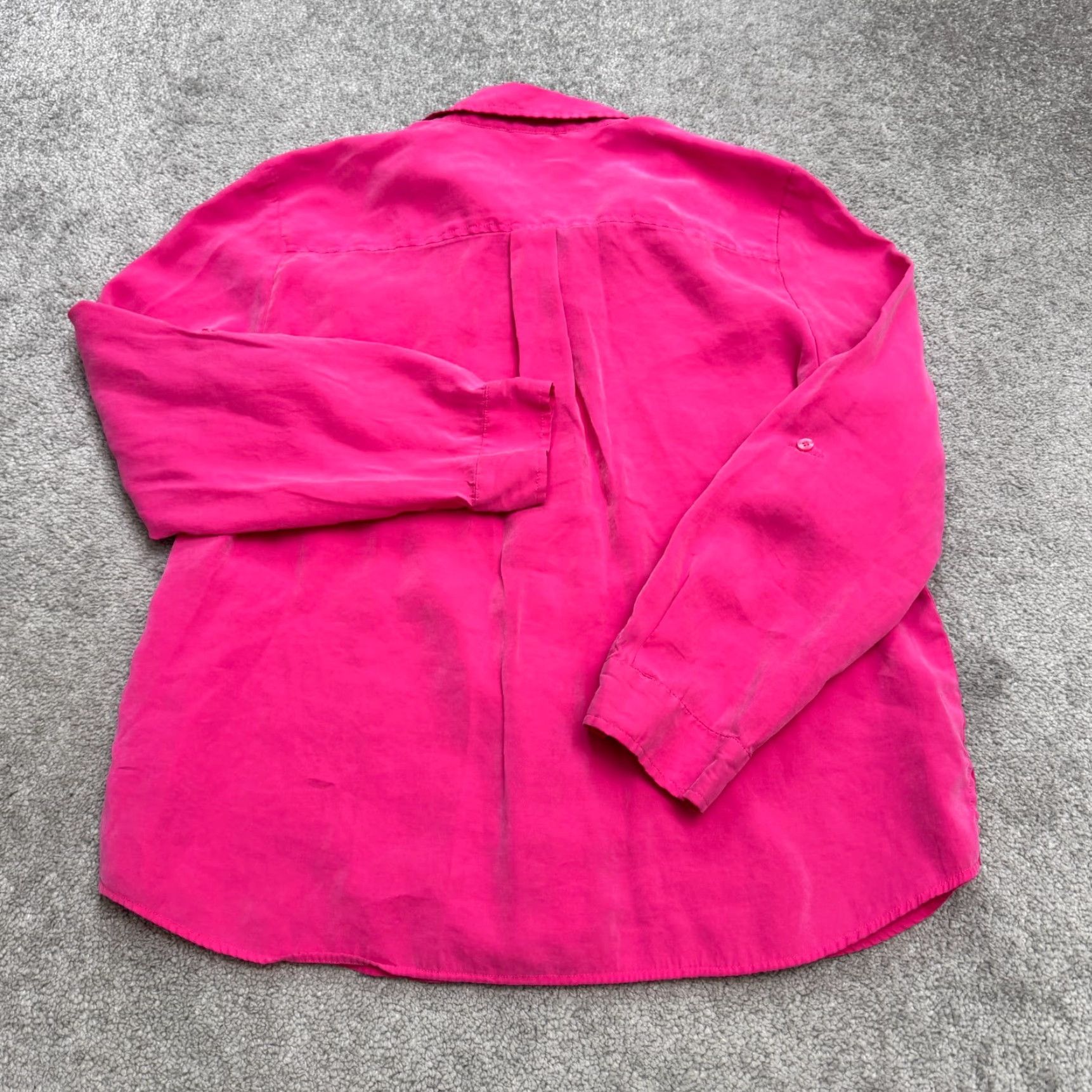 Vintage Chico's Shirt Womens 2 XL Pink Long Sleeve Button-Up Modal Sueded Brushed Casual Lightweight Regular Fit Size XL / US 12-14 / IT 48-50 - 2 Thumbnail