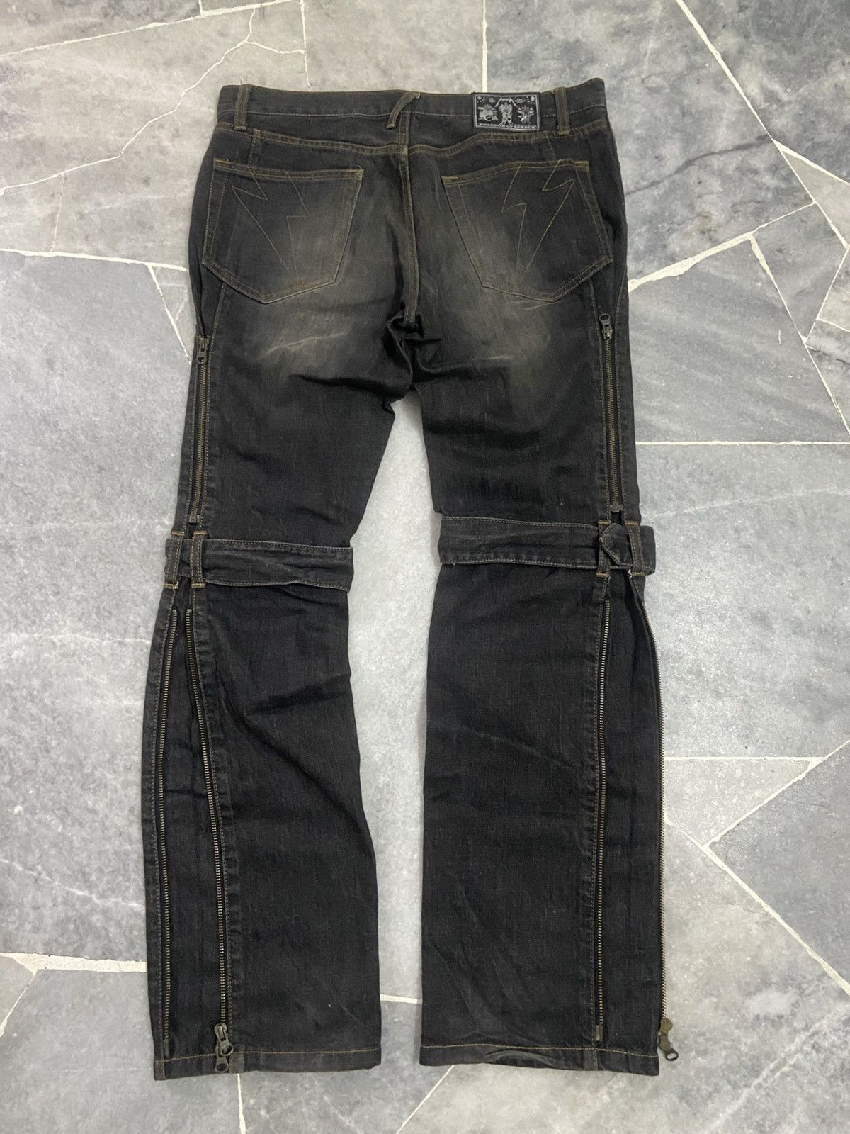 Japanese Brand Japanese Jeans Bondage Zipper PPFM Size US 33 - 6 Thumbnail