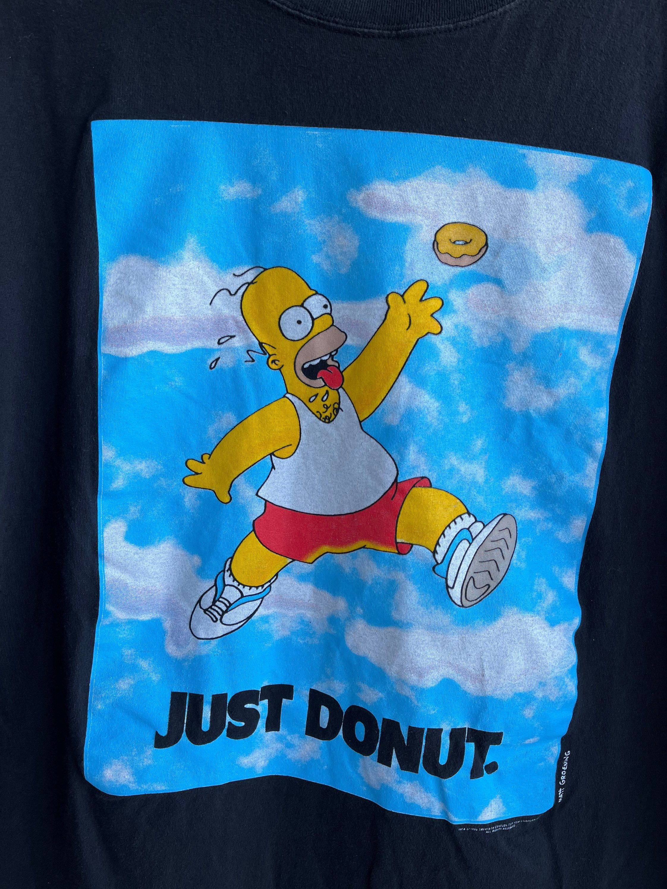 Vintage Vintage Air Homer Just Donut Simpsons T-shirt Size US L / EU 52-54 / 3 - 2 Thumbnail