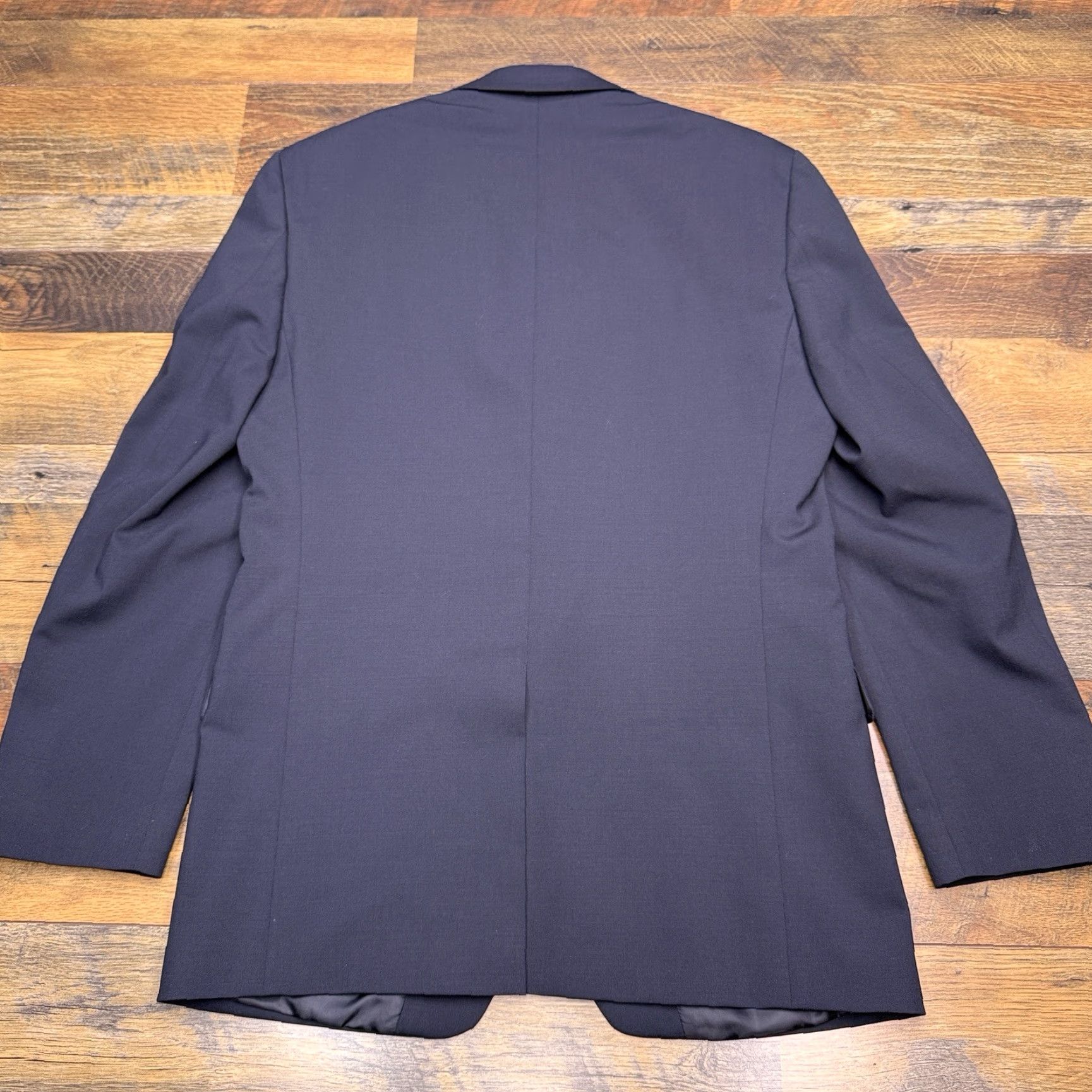 Michael Kors Michael Kors Sport Coat Blazer 38R Navy Blue Wool Stretch Four-Button Notch Lapel Single-Breasted Regular Mens Blazer Jacket Coat Size 38R - 2 Thumbnail