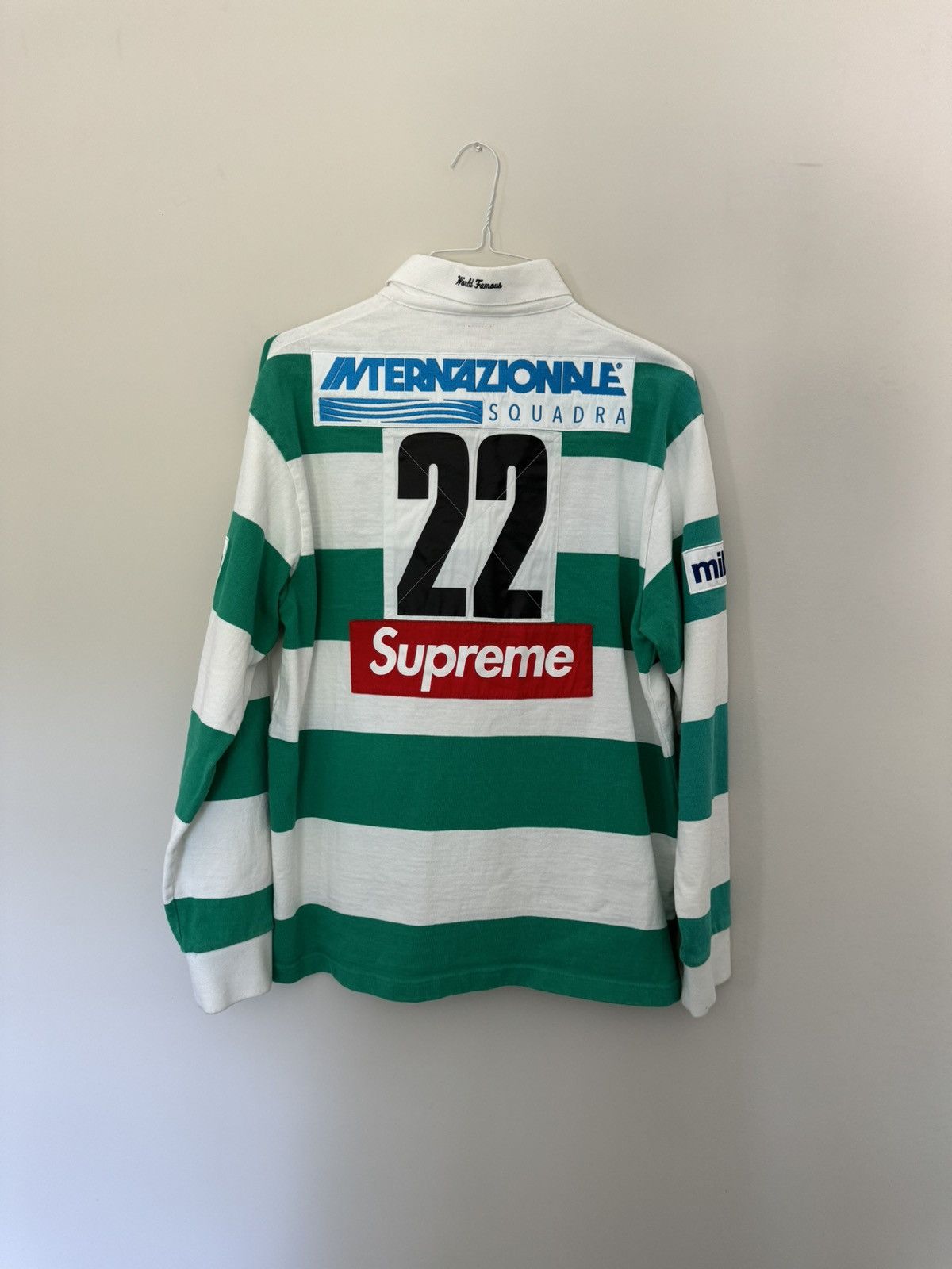 Supreme Stripe S S Rugby (SS21) - $110