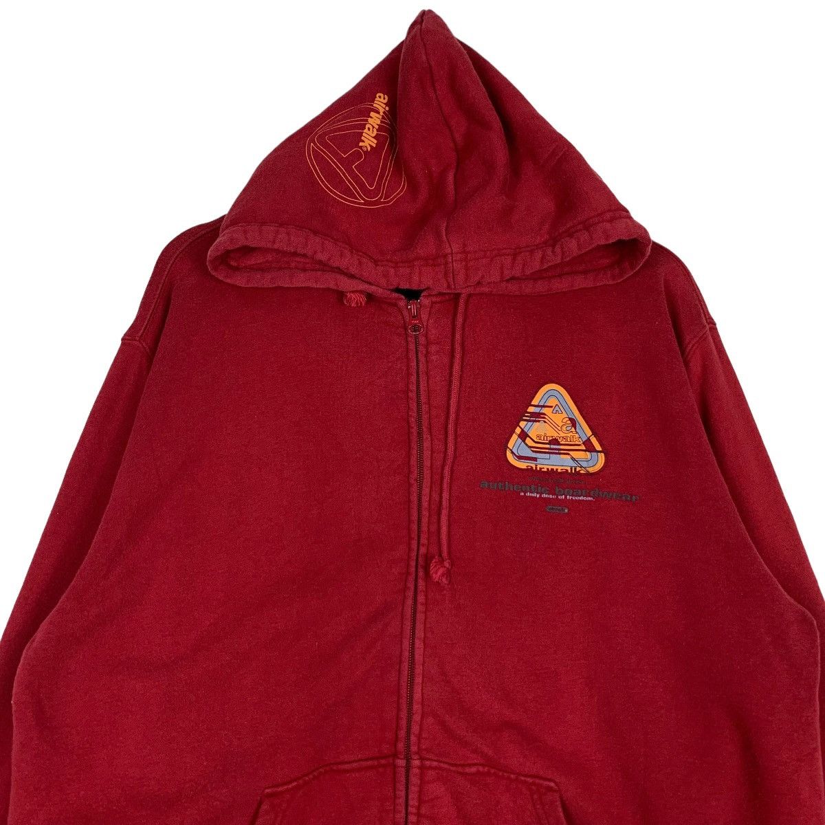 Airwalk AIRWALK Big Logo Red Zipper Hoodies Sweatshirts #0705-C32 Size US L / EU 52-54 / 3 - 2 Thumbnail