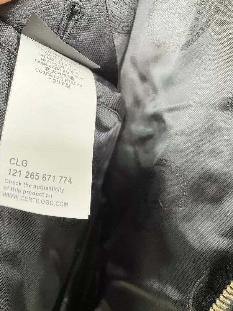 Versace Versace Genuine leather patchwork men's hooded down jacket Size US S / EU 44-46 / 1 - 9 Thumbnail