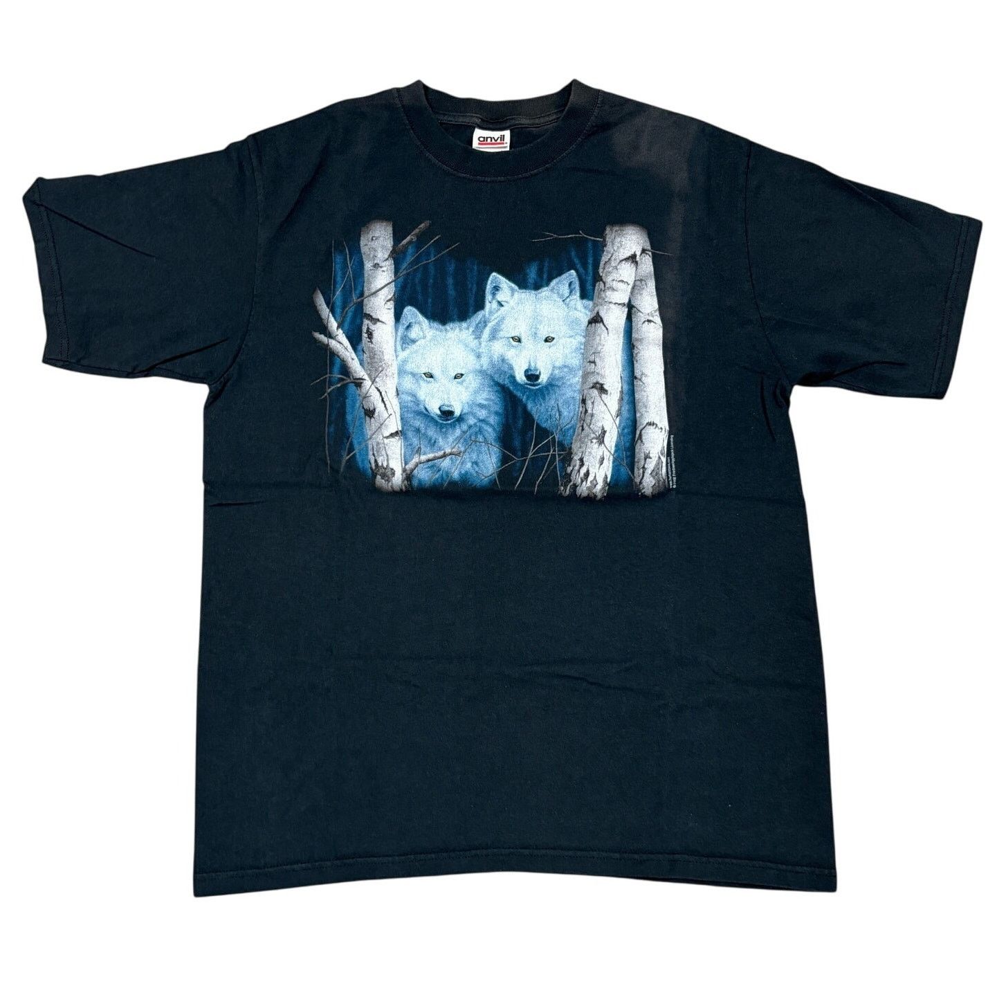 Anvil × Vintage Vintage Y2K Wolves Short Sleeve T Shirt Men's Medium Anvil Size US M / EU 48-50 / 2 - 1 Thumbnail