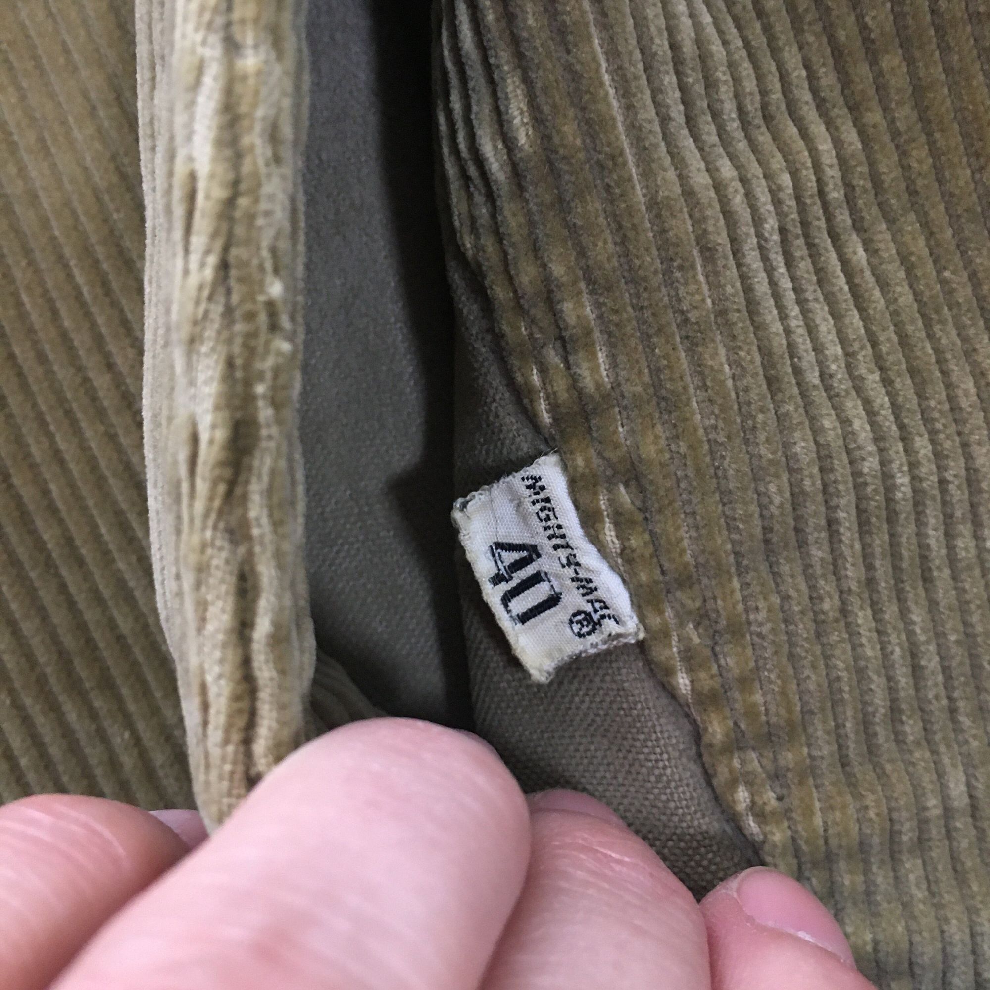Other Vtg MIGHTY MAC Cord Coat Sherpa Lined Corduroy Jacket Size US M / EU 48-50 / 2 - 2 Thumbnail