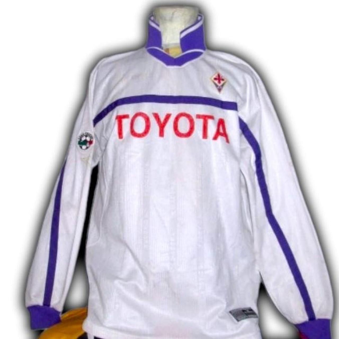 Diadora Match Worn Fiorentina 2000 2001 Away Shirt Jersey long Size US XL / EU 56 / 4 - 3 Thumbnail
