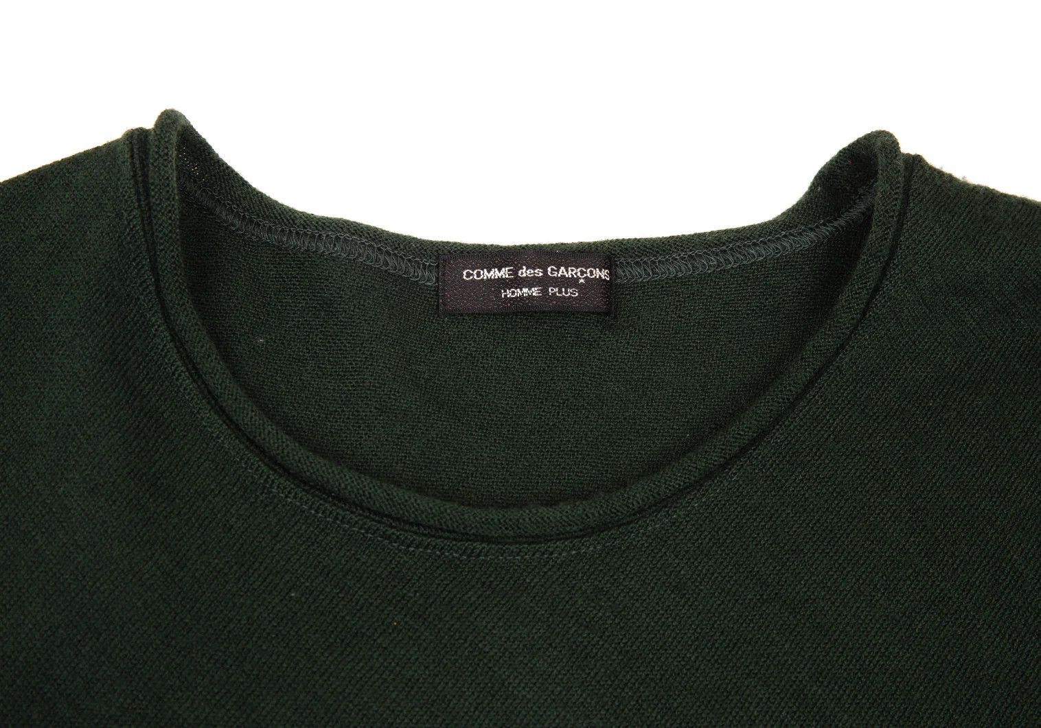 Comme des Garcons Homme Plus Wool Basic Knit Sweater in Deep Green, Size M Size US M / EU 48-50 / 2 - 3 Thumbnail