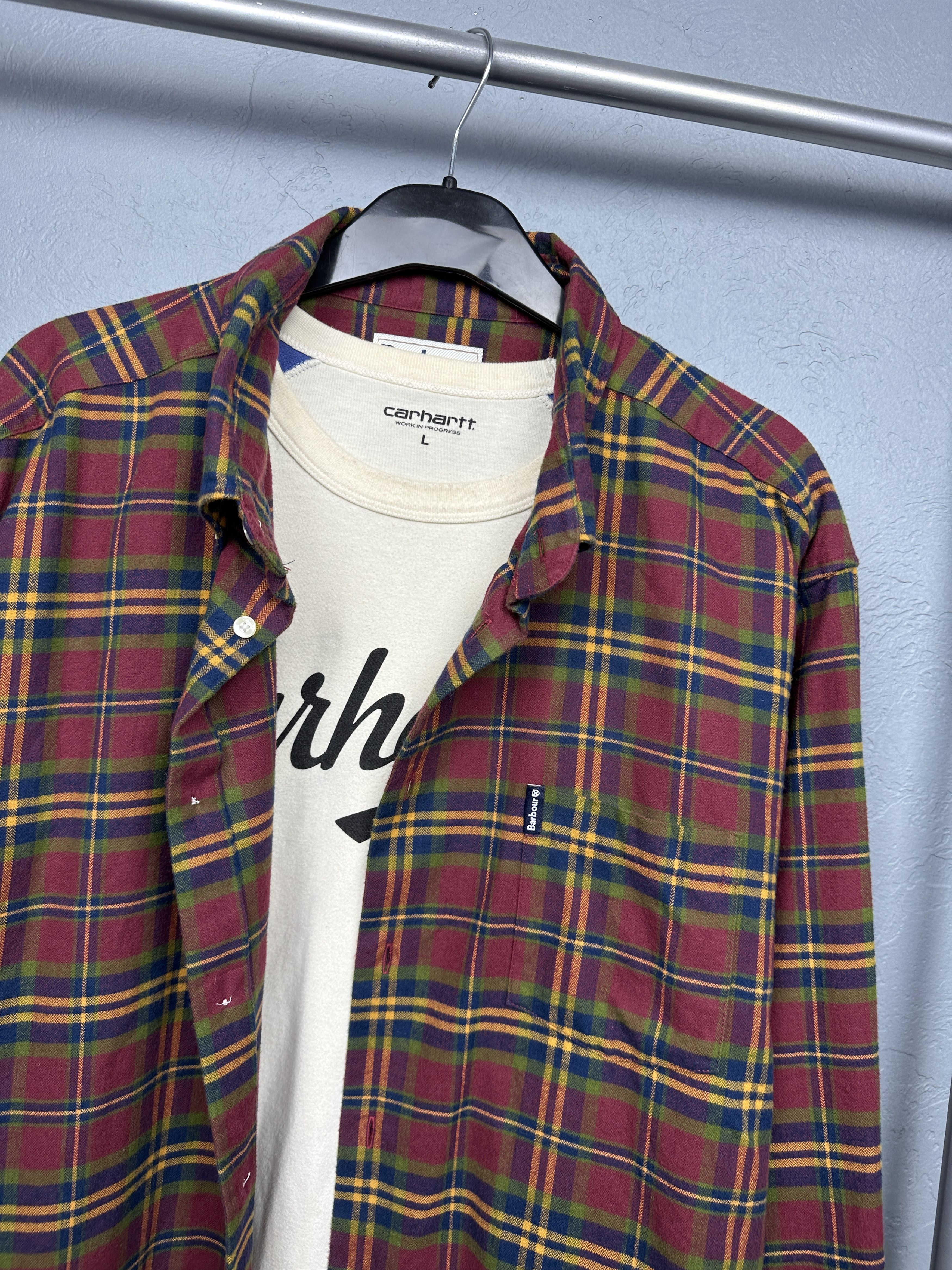 Barbour Barbour Vintage Mens Retail Flannel Plaid Shirt Size US XXL / EU 58 / 5 - 2 Thumbnail
