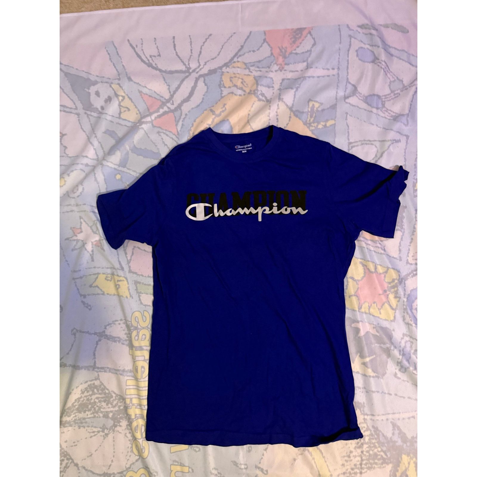 Champion Classic Blue Champion T-Shirt - Comfortable and Stylish Size US M / EU 48-50 / 2 - 1 Thumbnail