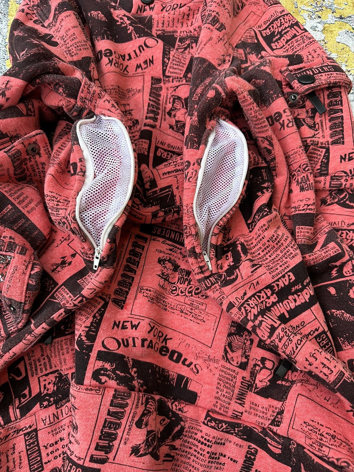 Hysteric Glamour ALVIN ALL OVER PRINTED MULTI POCKET HOODIE HYSTERIC STYLE Size US M / EU 48-50 / 2 - 8 Thumbnail