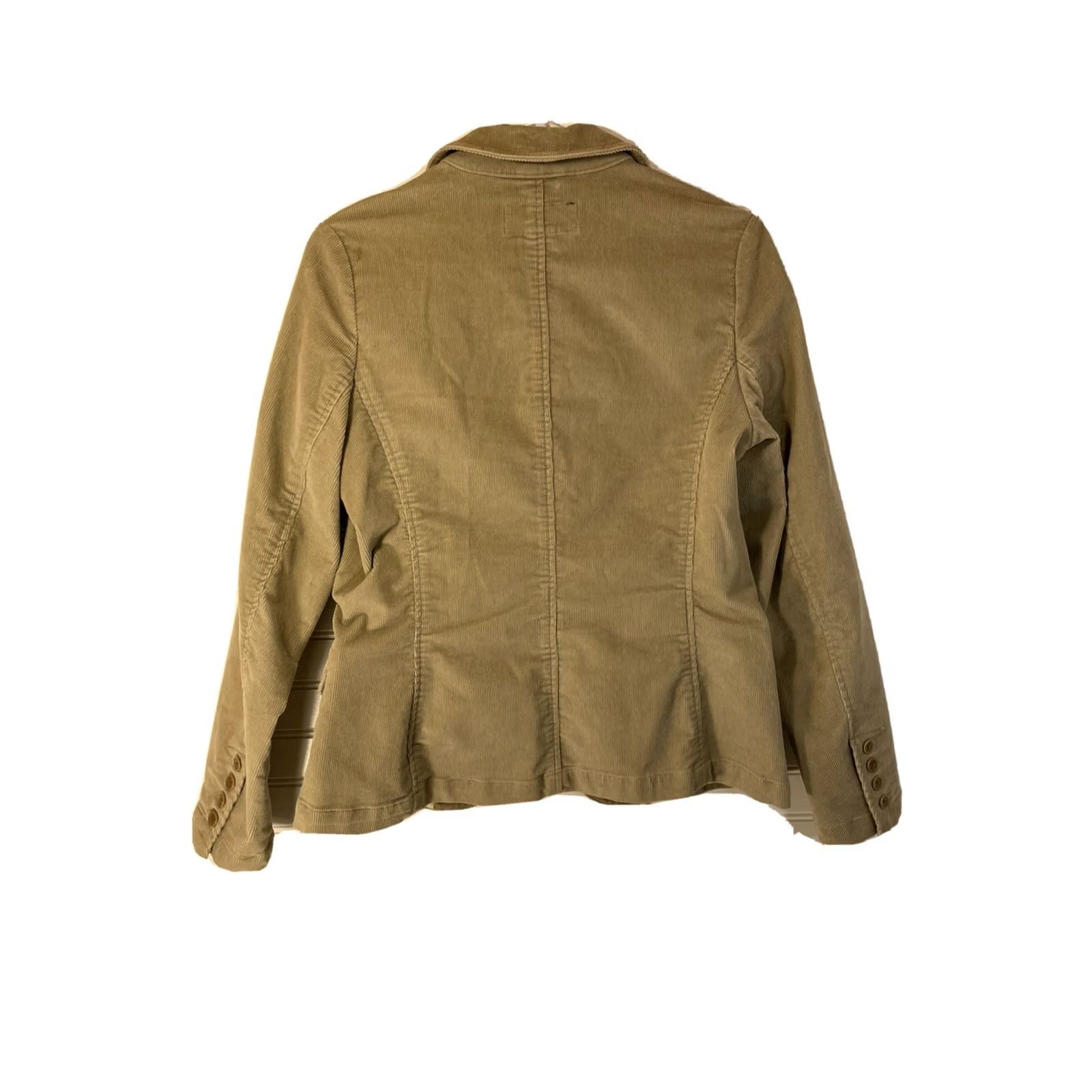 Eddie Bauer Eddie Bauer Blazer Corduroy Jacket Tan Beige Women's Size 4 Cotton Blend Pre-owned Jacket Size S / US 4 / IT 40 - 2 Thumbnail