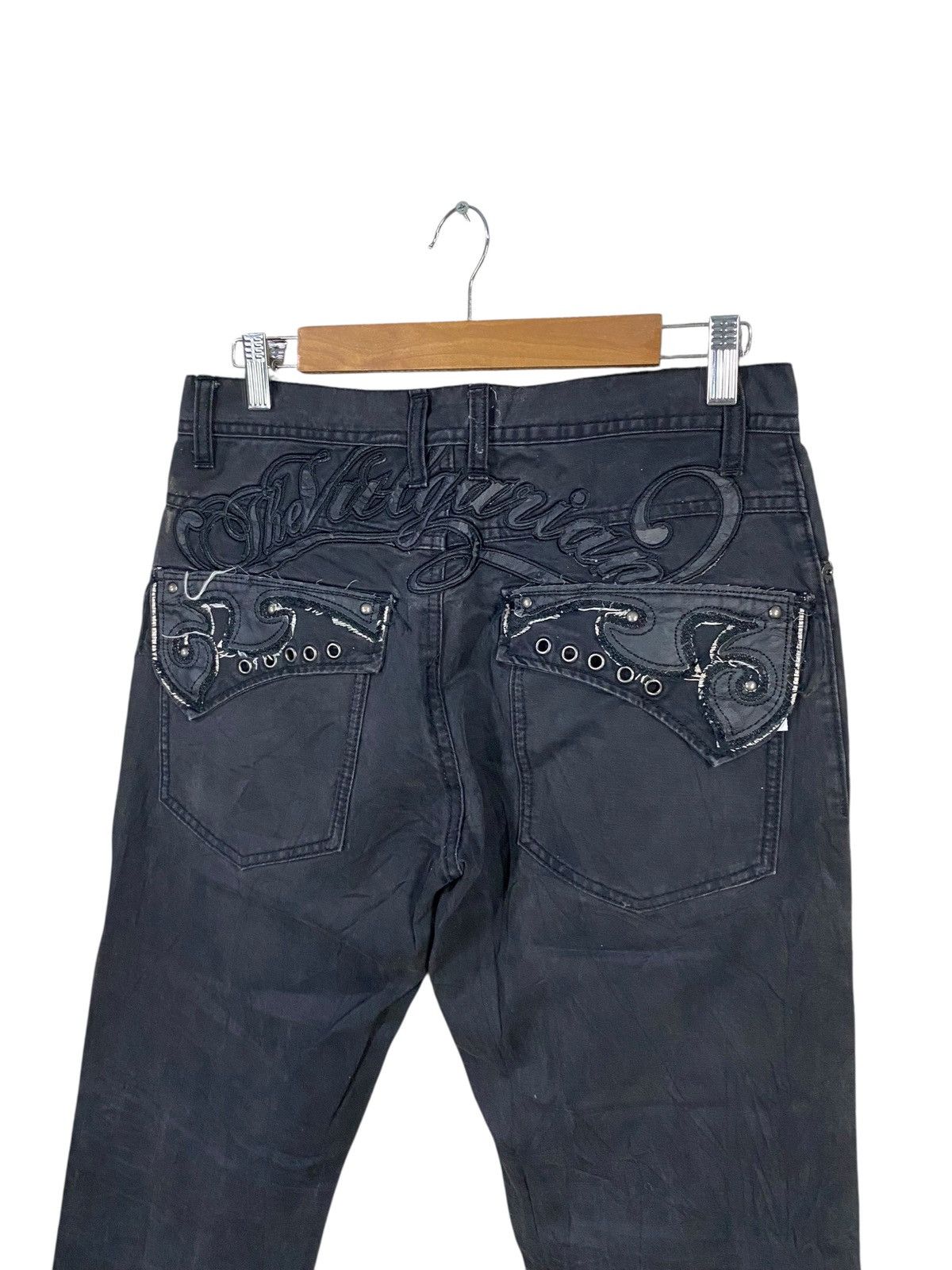 In The Attic In the attic gothic punk emboidery black denim Size US 30 / EU 46 - 4 Thumbnail