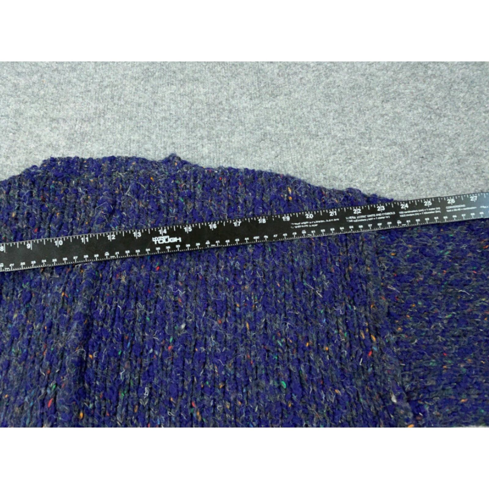 Vintage VINTAGE 90s Lizwear Purple Crew Neck Chunky Knit Women's Medium Wool Sweater Size M / US 6-8 / IT 42-44 - 4 Thumbnail