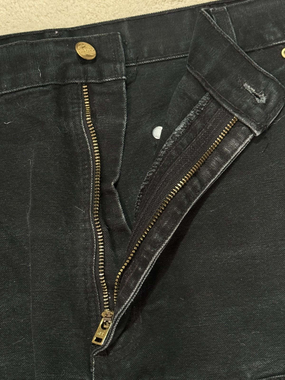 Carhartt Vintage Carhartt B01 BLK double knee workwear denim Size US 36 / EU 52 - 5 Thumbnail