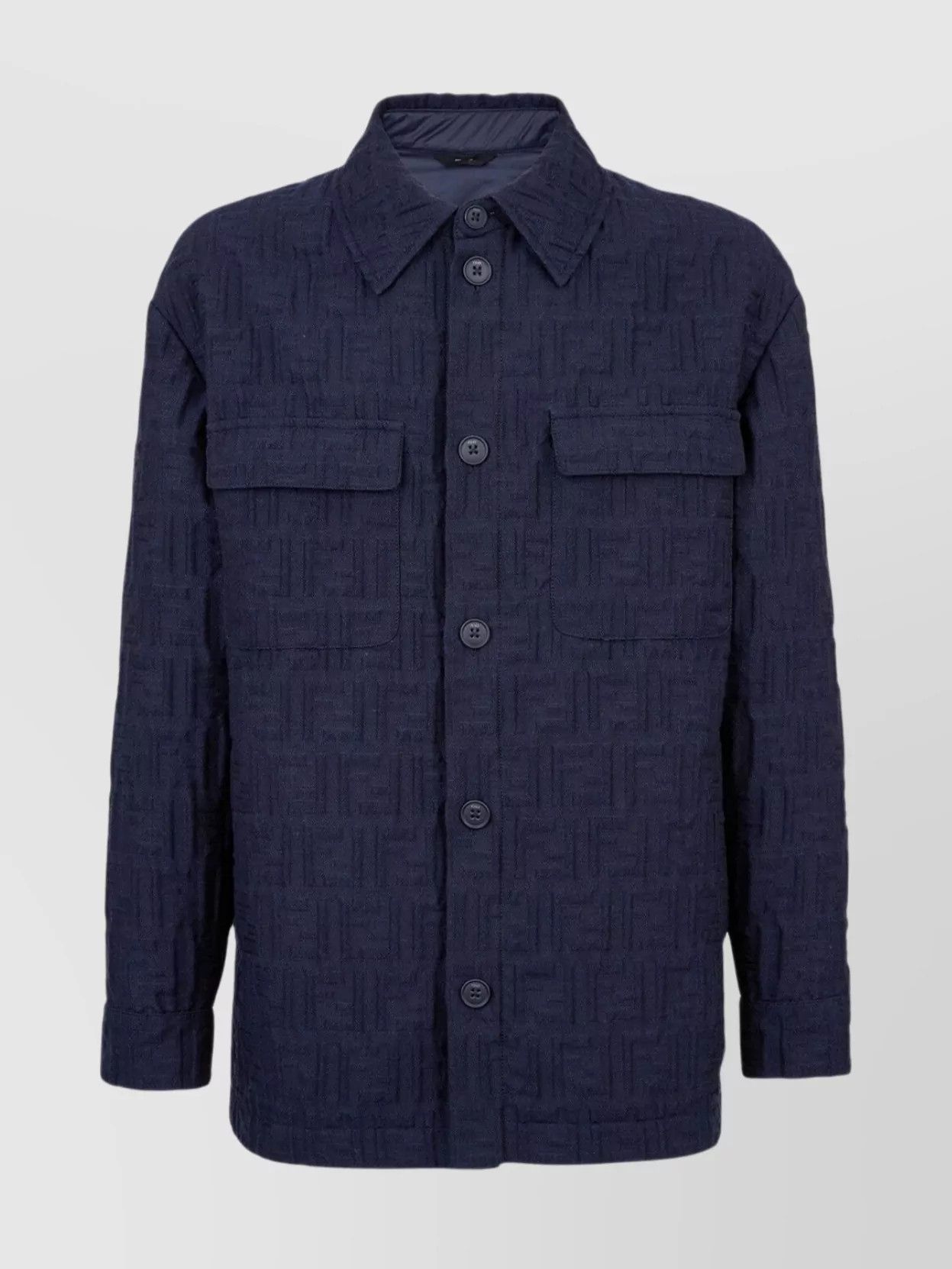 Fendi o1s1wg111224 Cotton-Nylon Blouson Jacket in Blue Size US S / EU 44-46 / 1 - 1 Thumbnail