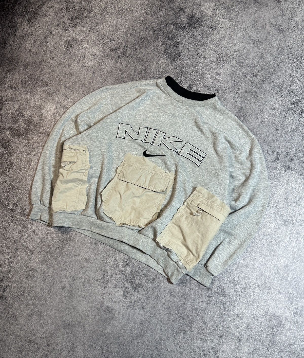 Nike Y2K Vintage Custom Nike Big Logo Sweatshirt Streetwear USA M Size US M / EU 48-50 / 2 - 1 Thumbnail