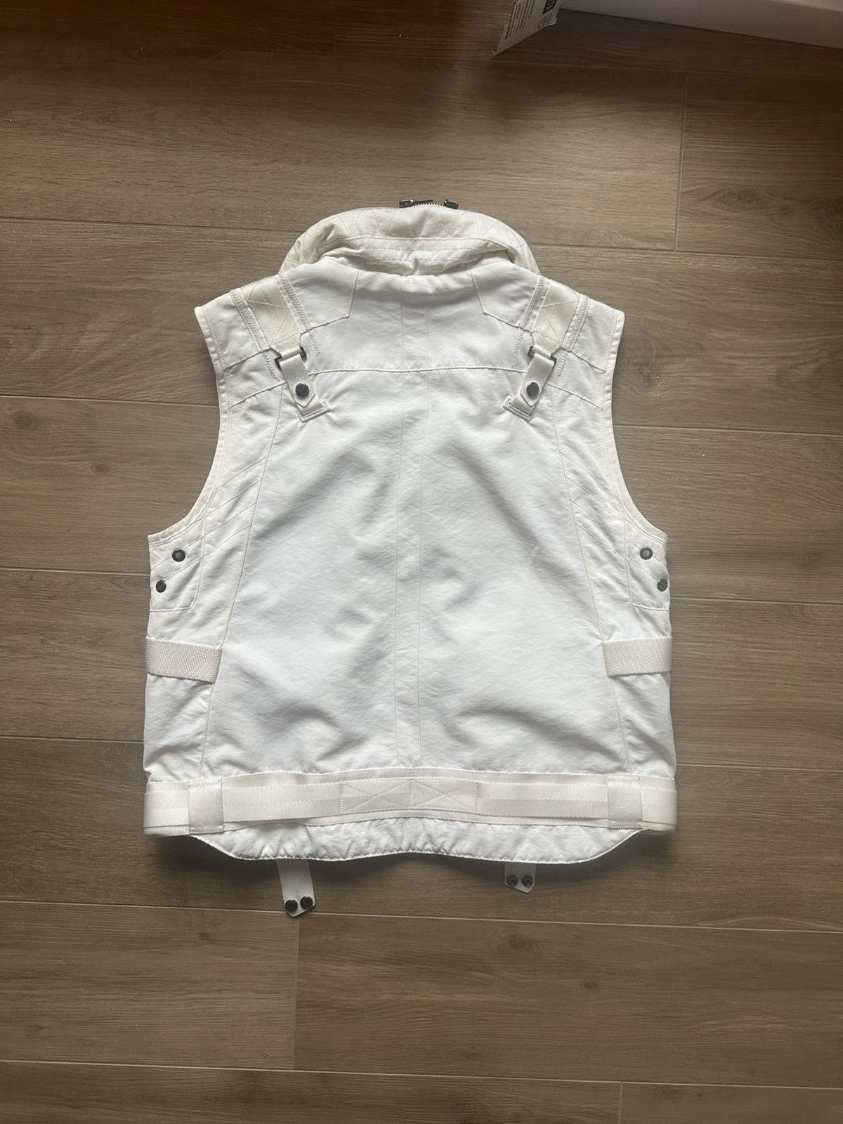 Ralph Lauren Black Label Ralph Lauren Black Label White Gimp Cargo Vest Size US XL / EU 56 / 4 - 3 Thumbnail