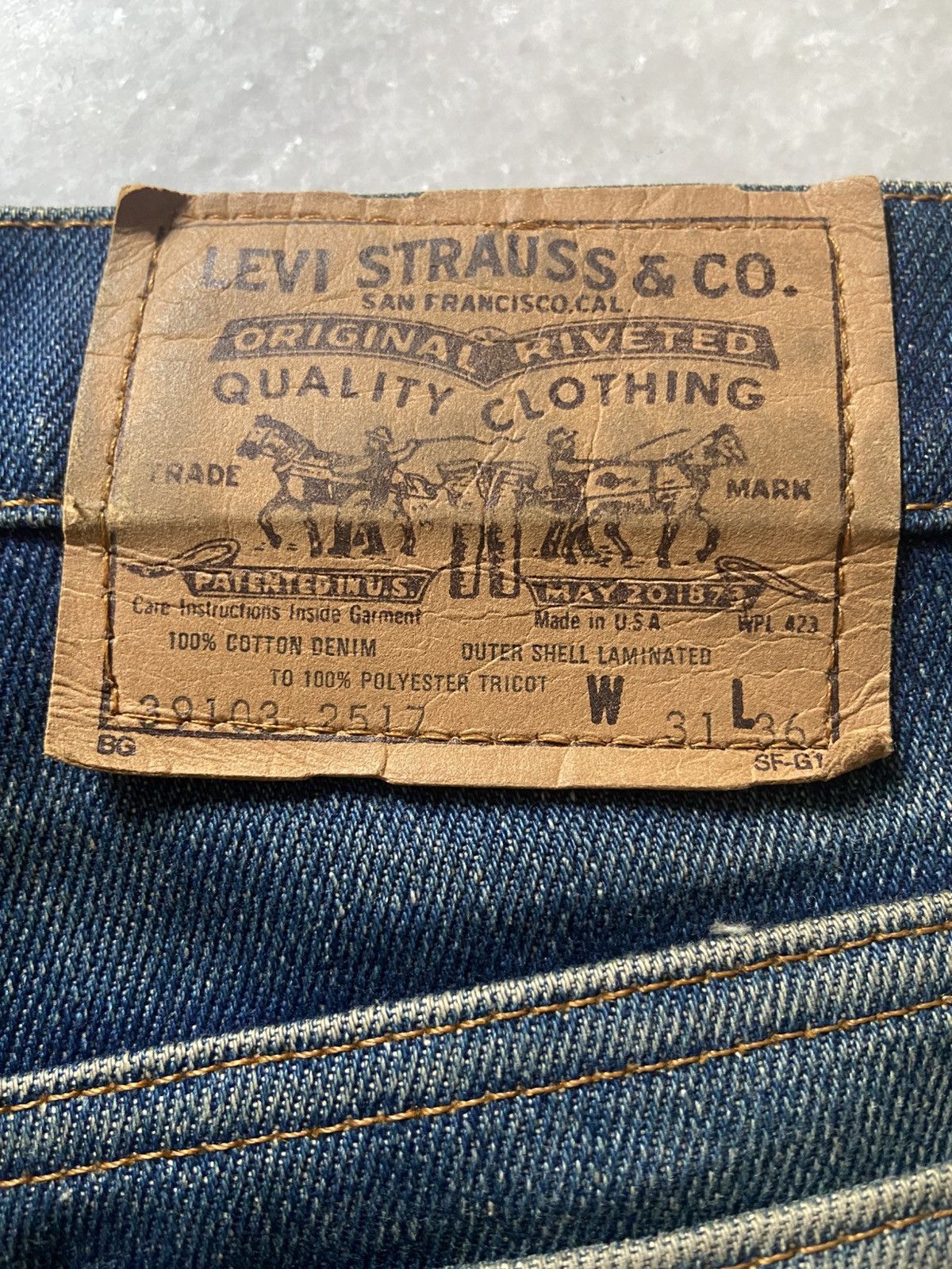 Levi's Vintage Levis 2517 Orange Tab Jeans Flannel Lined Insulated Size US 31 - 5 Thumbnail