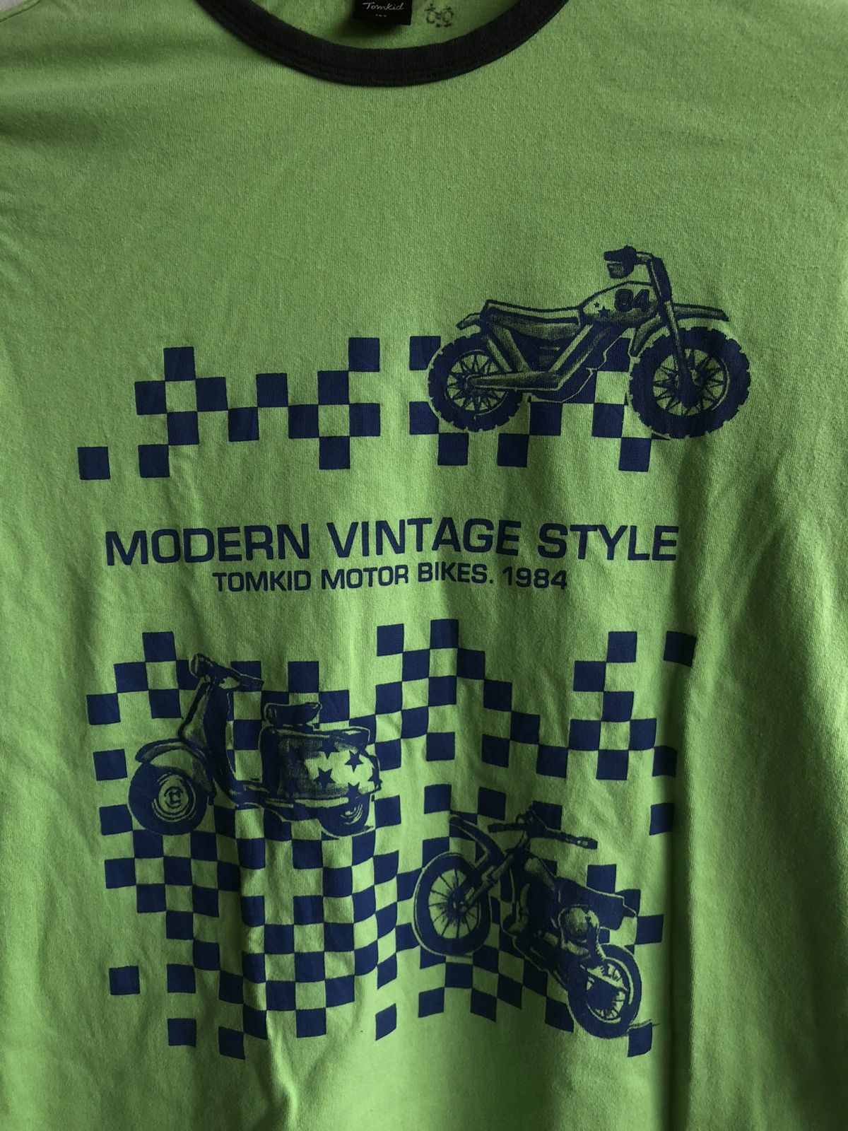 If Six Was Nine MODERN VINTAGE STYLE TOMKID MOTOR BIKES 1984 LONGSLEEVE Size US M / EU 48-50 / 2 - 5 Thumbnail