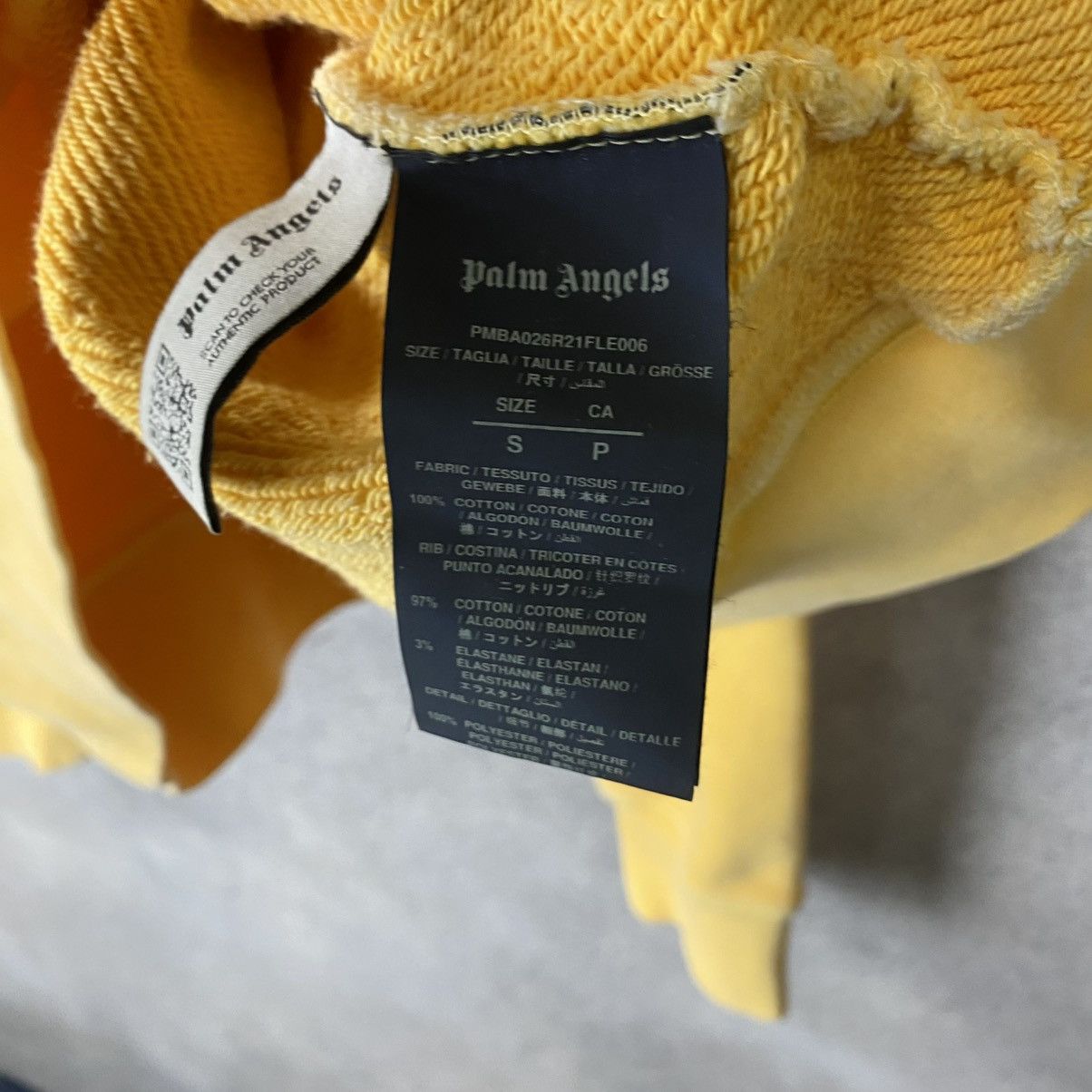 Palm Angels Palm Angels Sweatshirt Yellow S Size US S / EU 44-46 / 1 - 9 Thumbnail