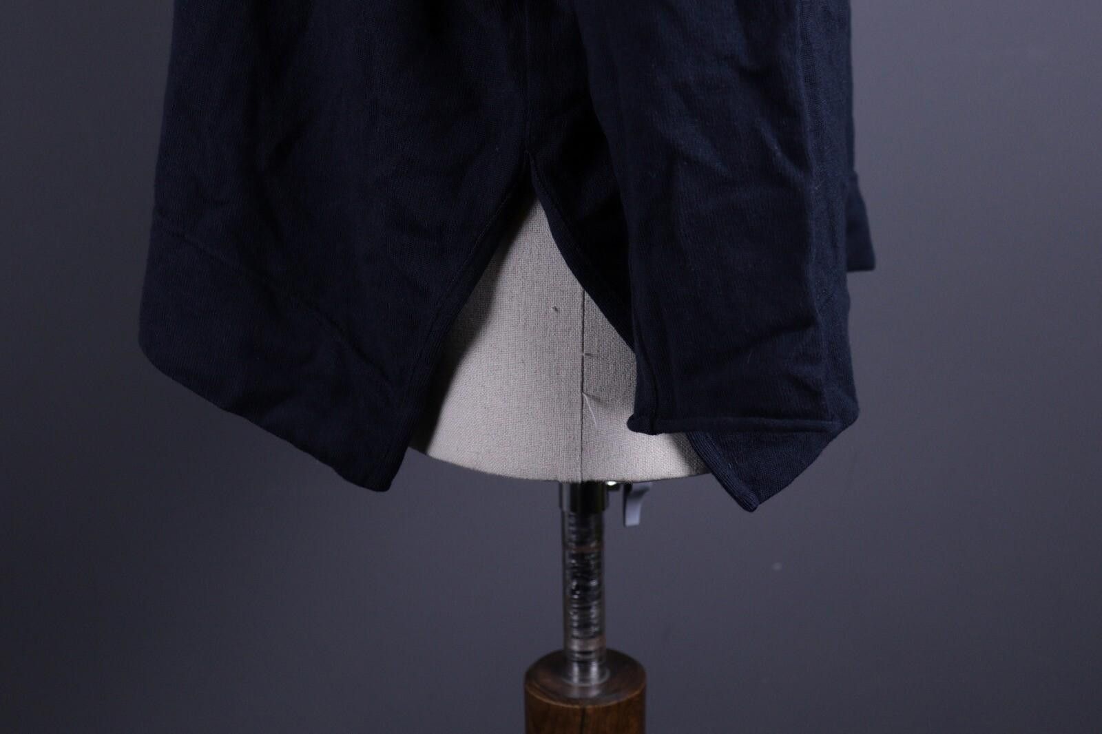 Designer Annette Gortz Dark Blue Wool Hooded Oversized Sweater Size M Size M / US 6-8 / IT 42-44 - 6 Thumbnail