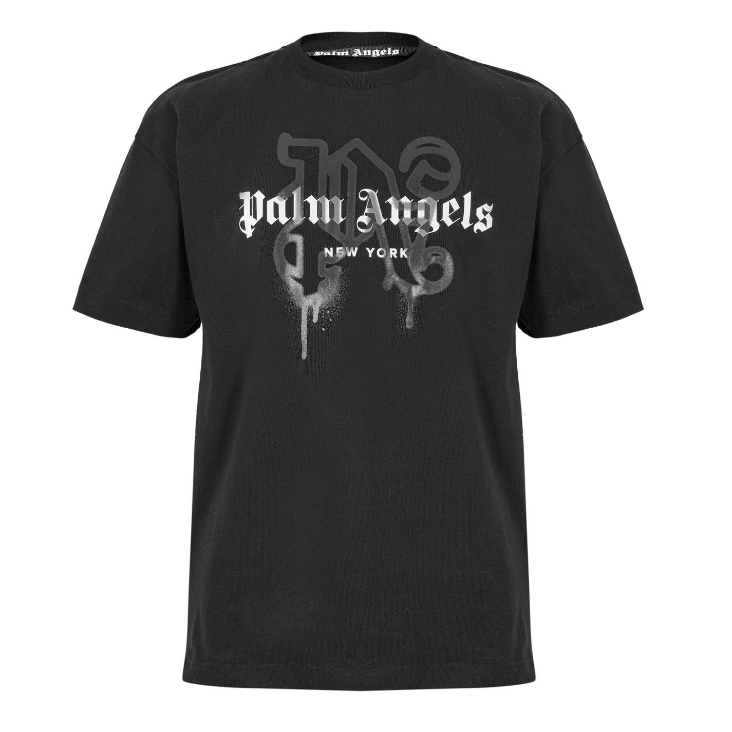 Palm Angels o1g2r1mq0426 Ny Mono T-Shirt in Black Size US XS / EU 42 / 0 - 1 Thumbnail